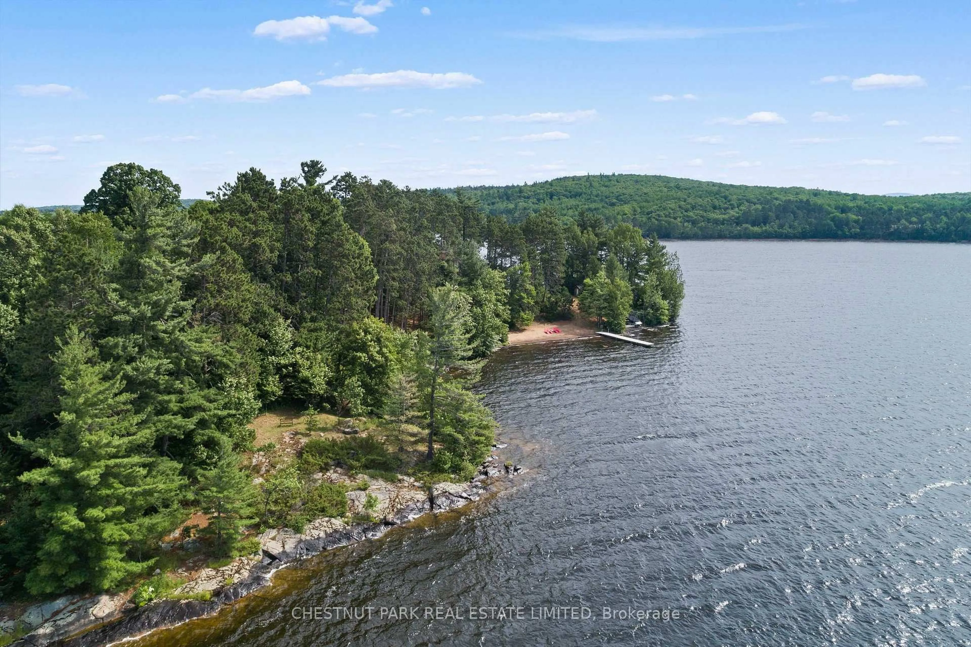 A pic from outside/outdoor area/front of a property/back of a property/a pic from drone, water/lake/river/ocean view for 318 Mask Island Dr, Barry's Bay Ontario K0J 1B0