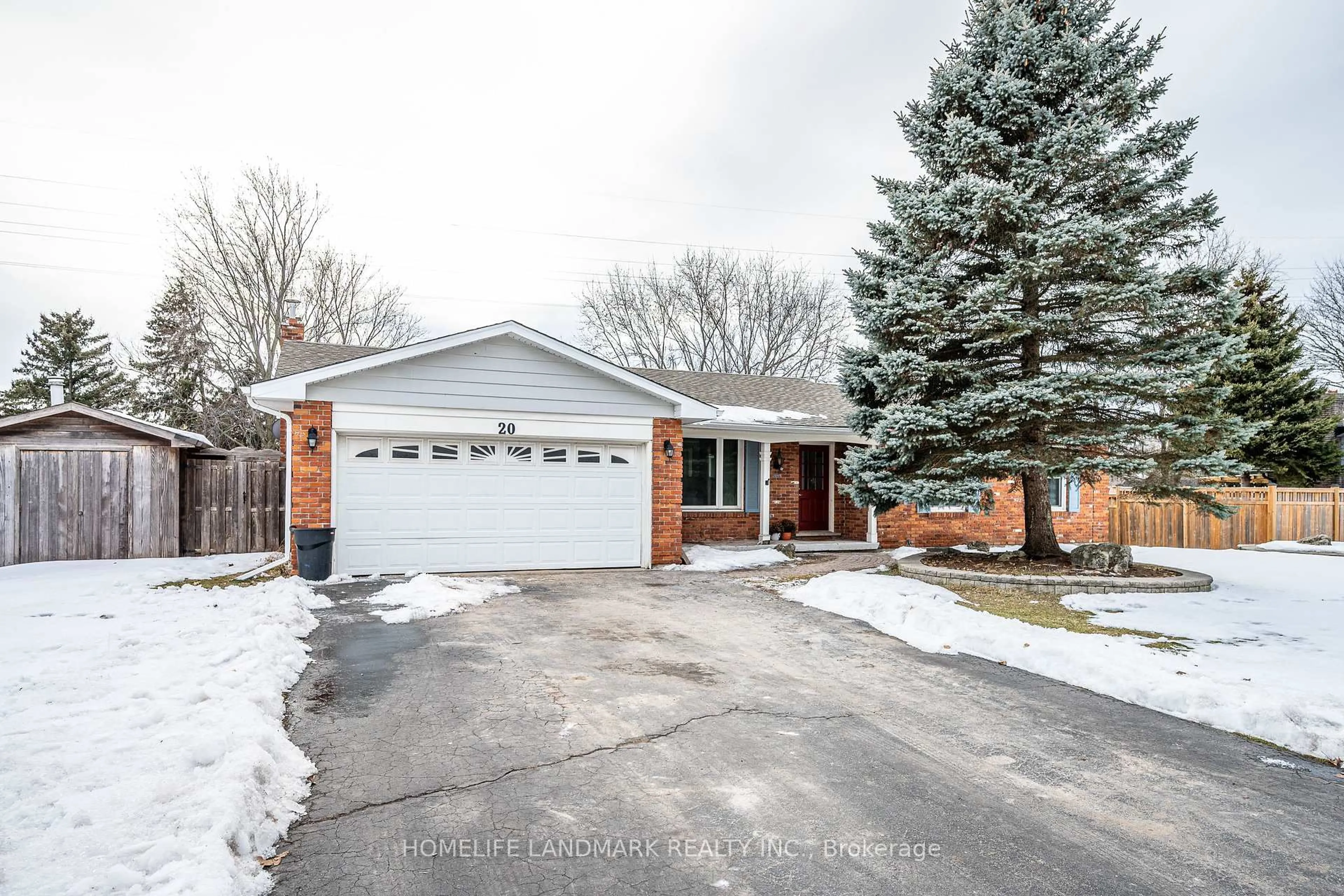 Home with brick exterior material, street for 20 Fireside Dr, Hamilton Ontario L8N 2Z7