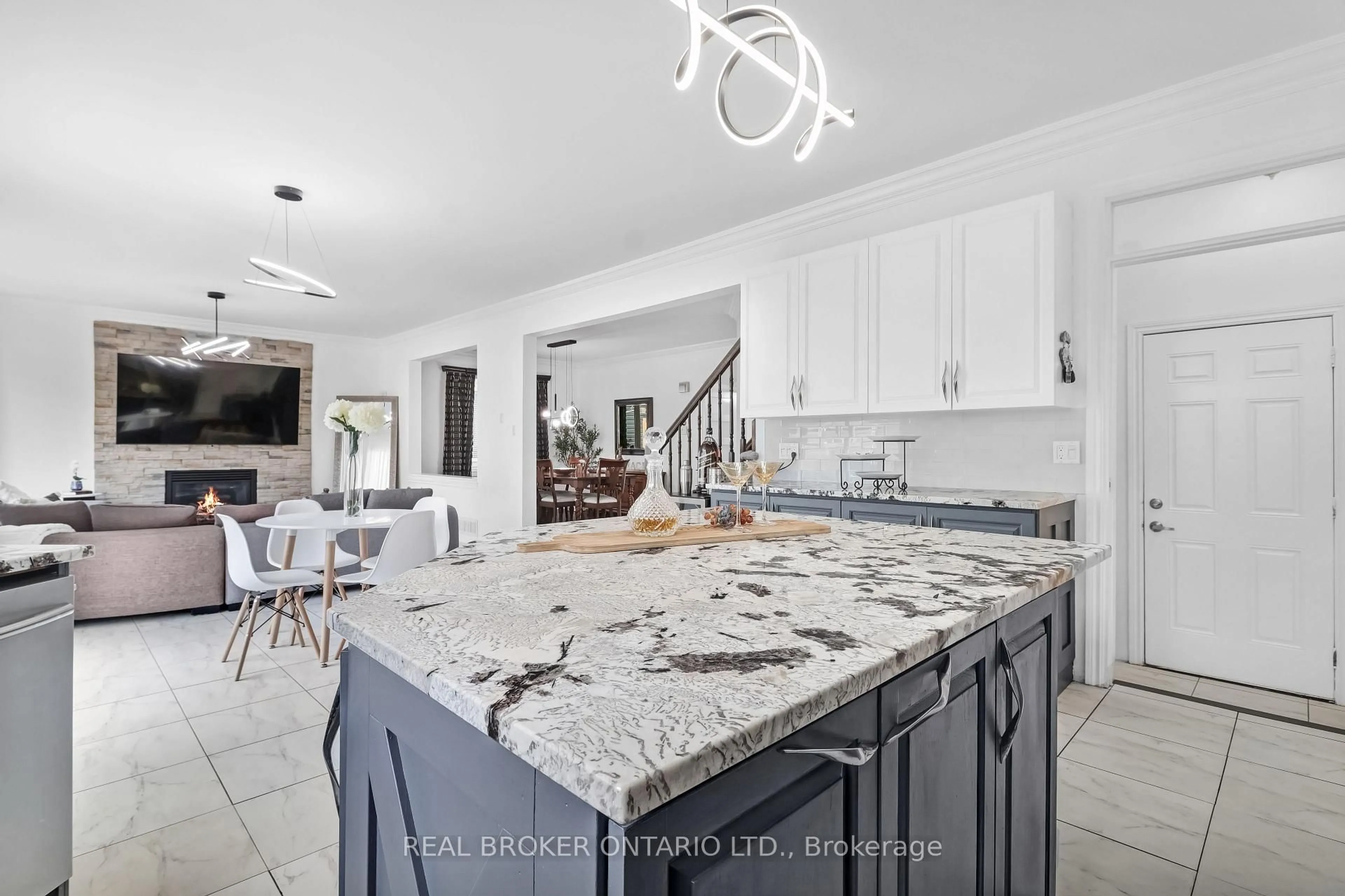 Open concept kitchen, ceramic/tile floor for 3454 River Run Ave, Ottawa Ontario K2J 0R8