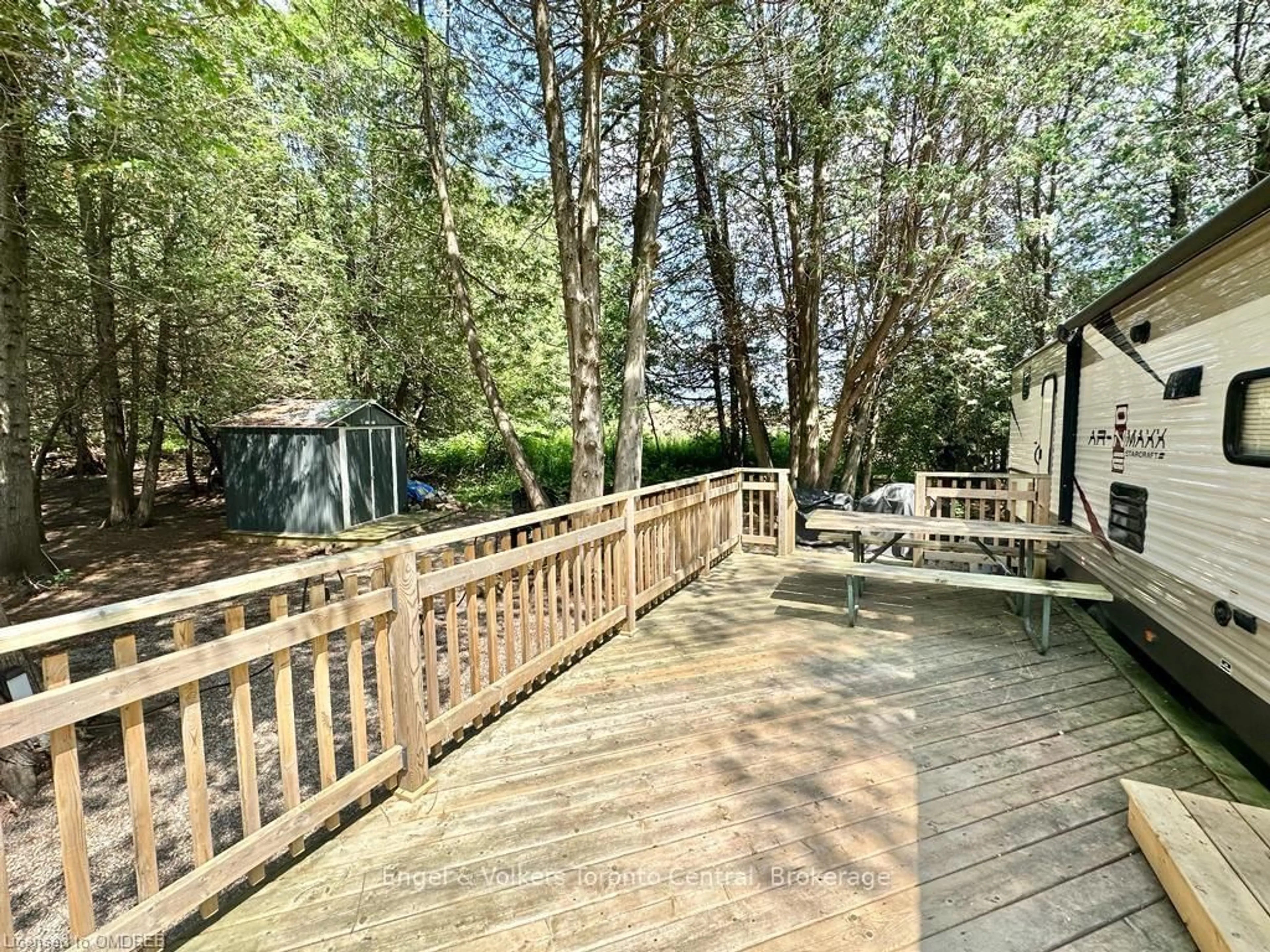 A pic from outside/outdoor area/front of a property/back of a property/a pic from drone, forest/trees view for 7489 SIDEROAD 5 E #C 5, Wellington North Ontario N0G 2L0