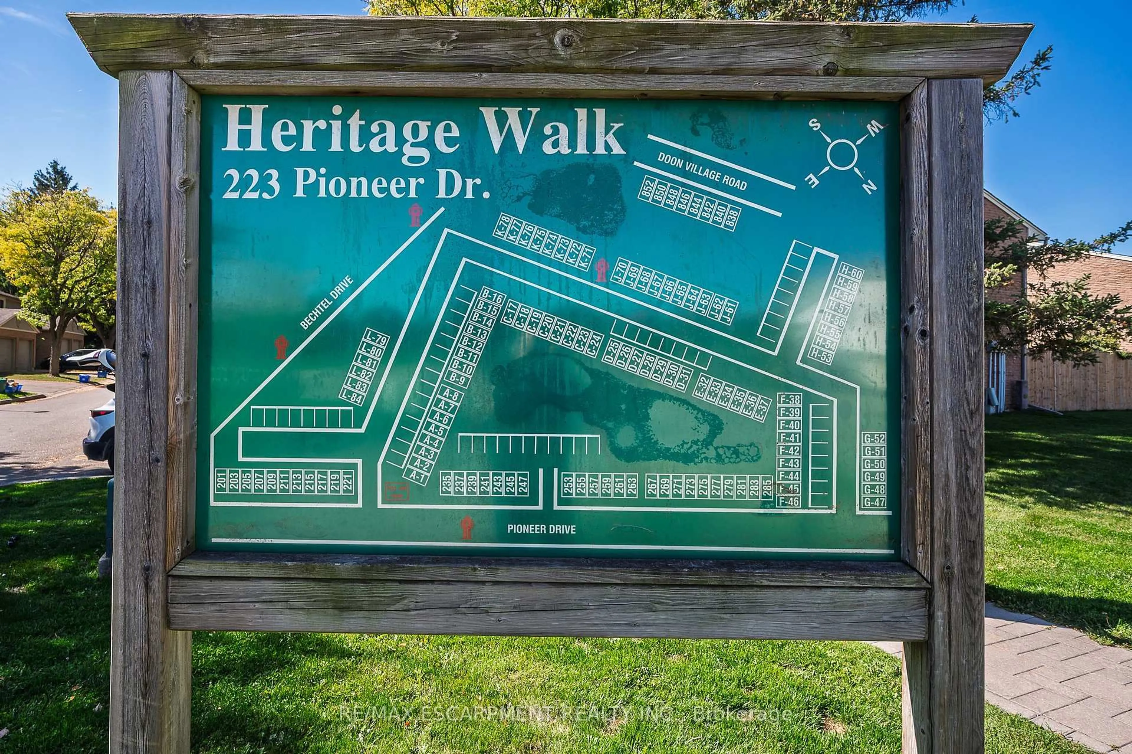 Picture of a map for 223 Pioneer Dr #L80, Kitchener Ontario N2P 1L9