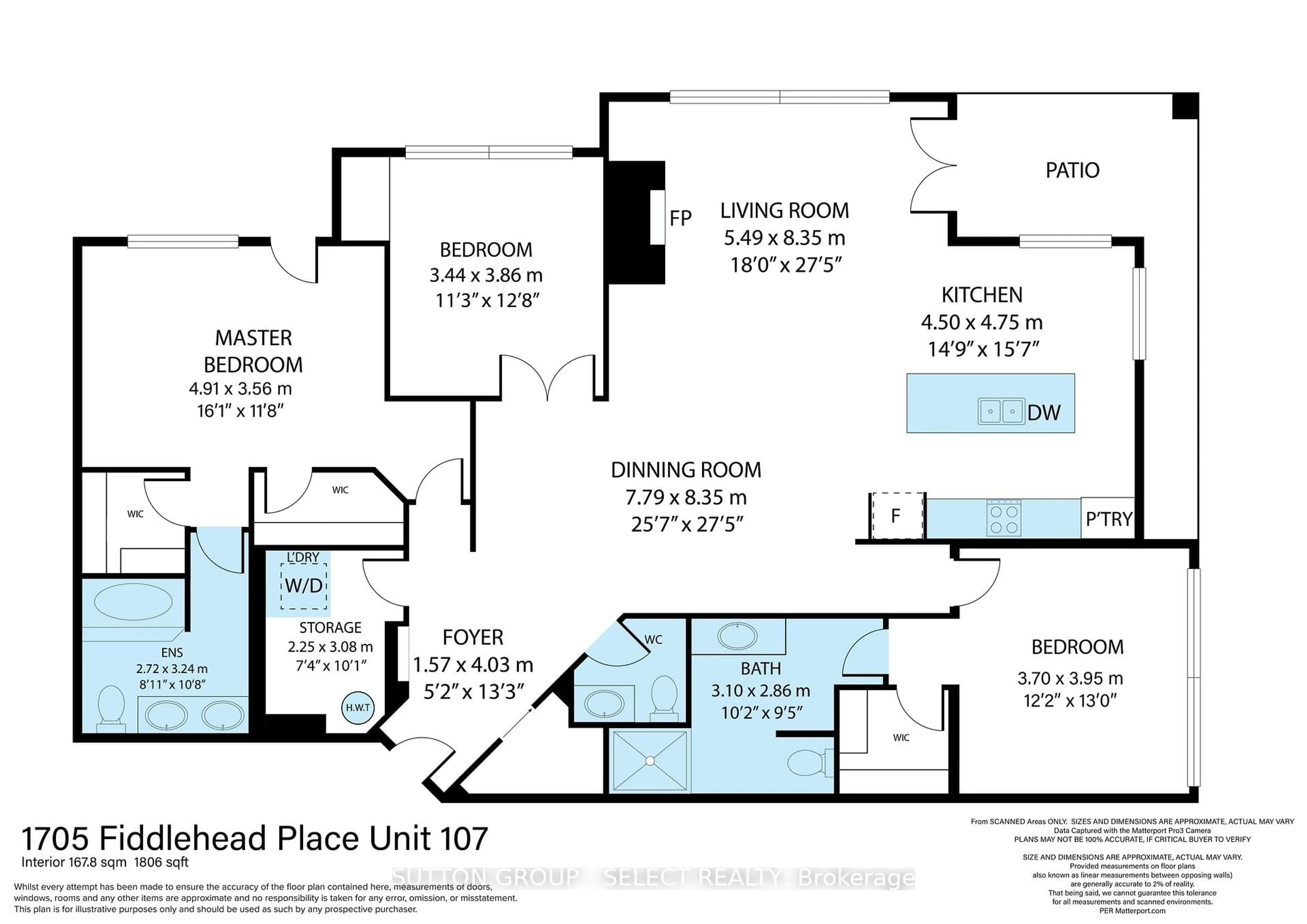 Floor plan for 1705 Fiddlehead Pl #107, London North Ontario N6G 0S1