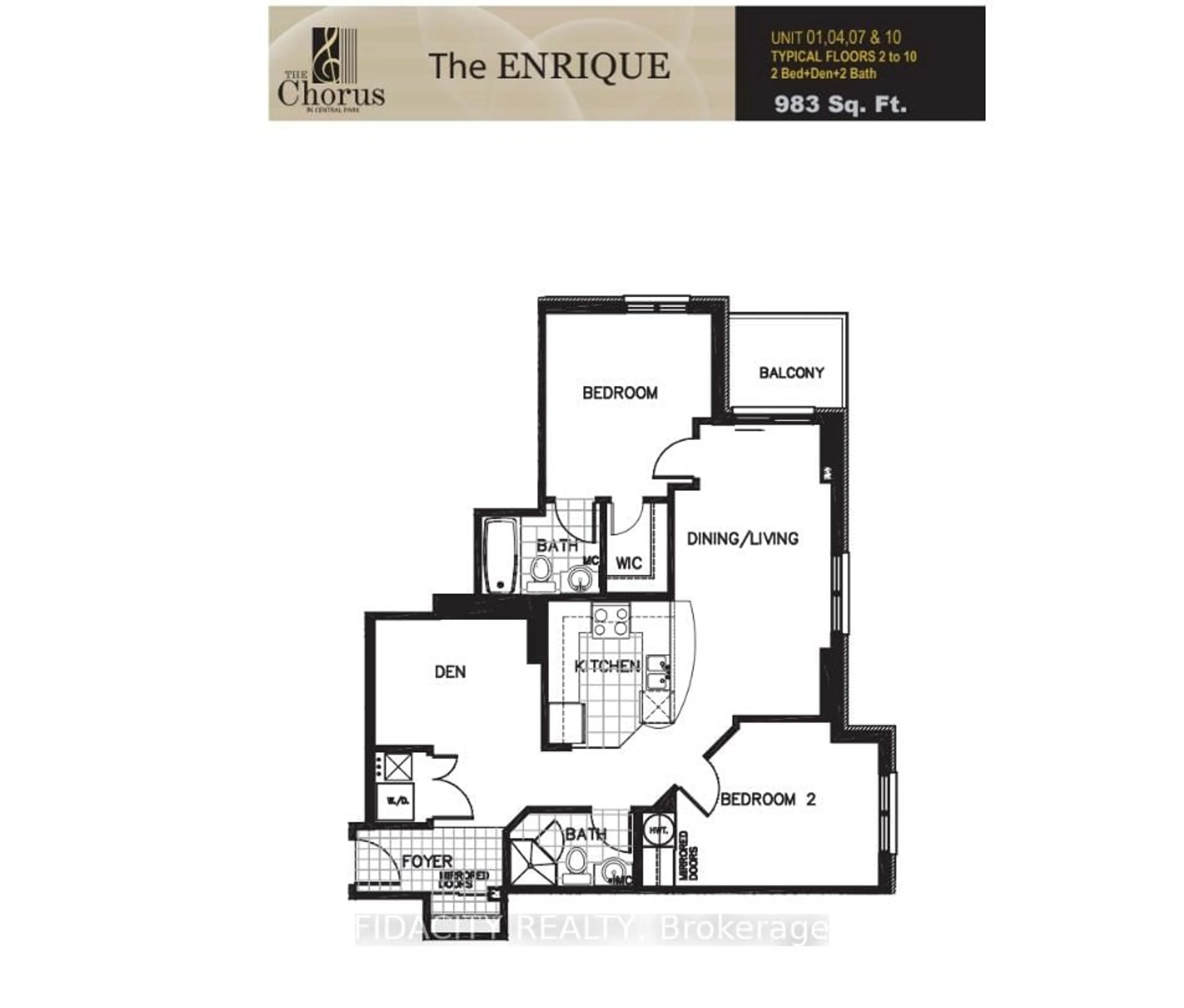 Floor plan for 314 Central Park Dr #907, Ottawa Ontario K2C 0R2