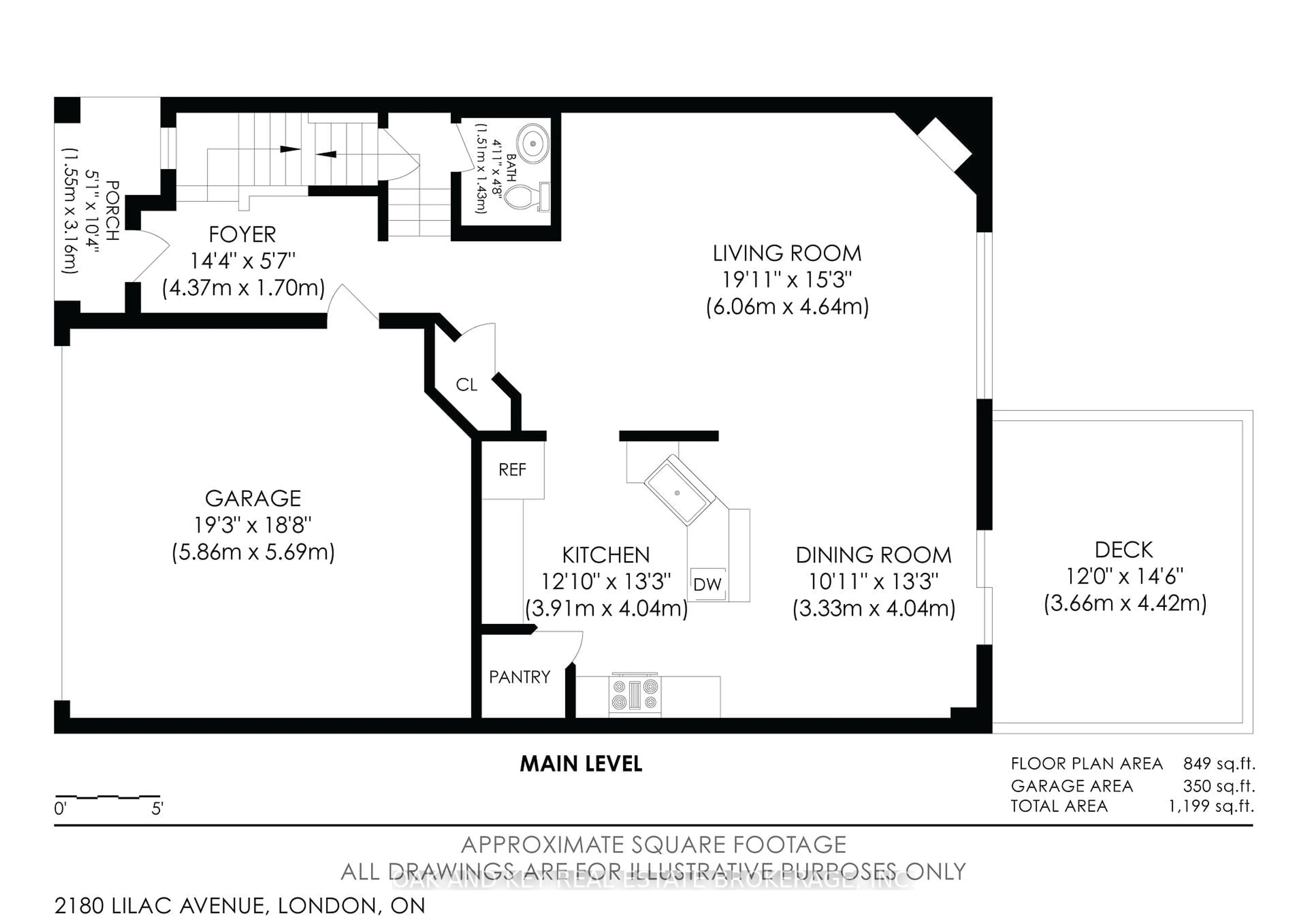 Floor plan for 2180 Lilac Ave, London South Ontario N6K 5C5