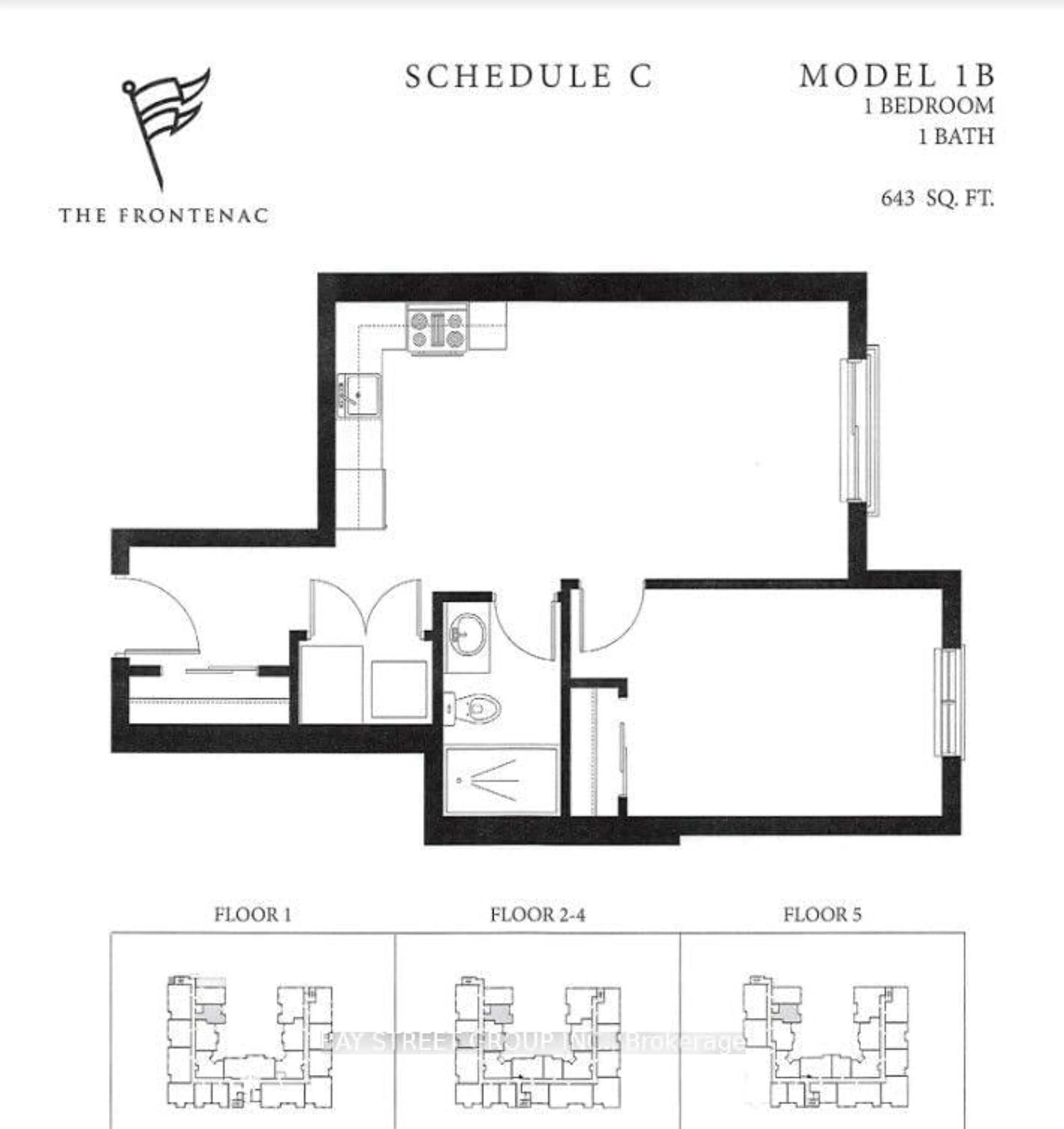 Floor plan for 501 Frontenac St #213, Kingston Ontario K7K 4L9