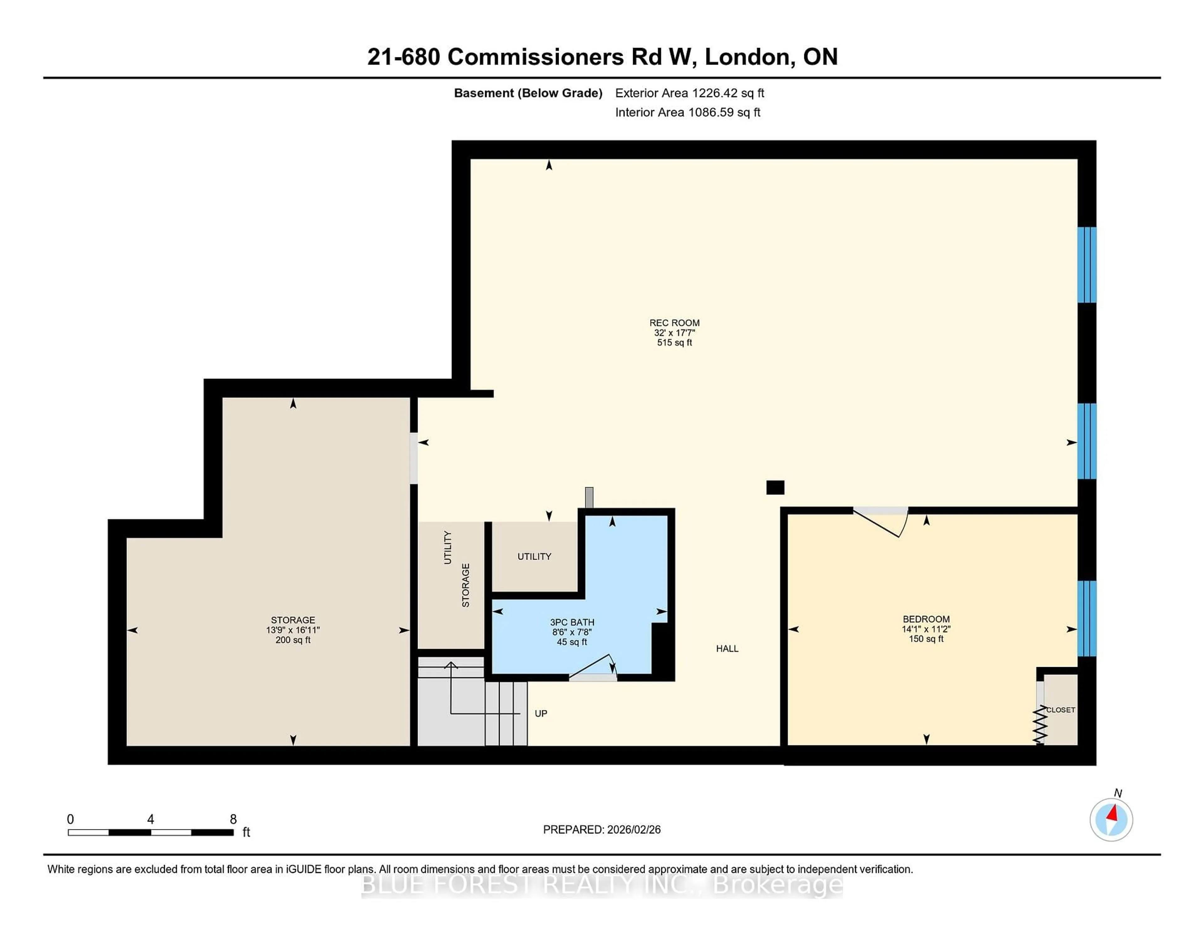 Floor plan for 680 Commissioners Rd #21, London South Ontario N6K 4T8