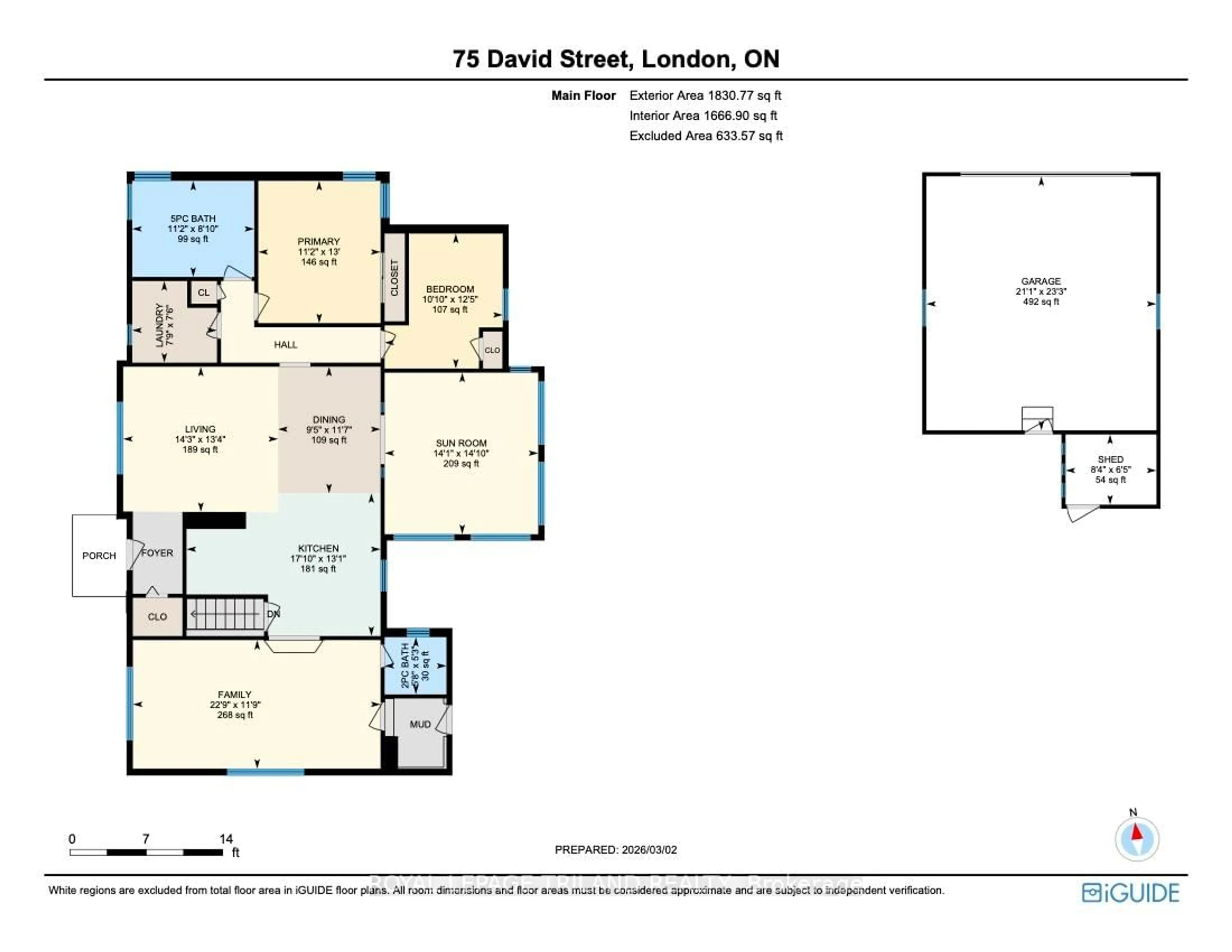 Floor plan for 75 David St, London South Ontario N6P 1B4