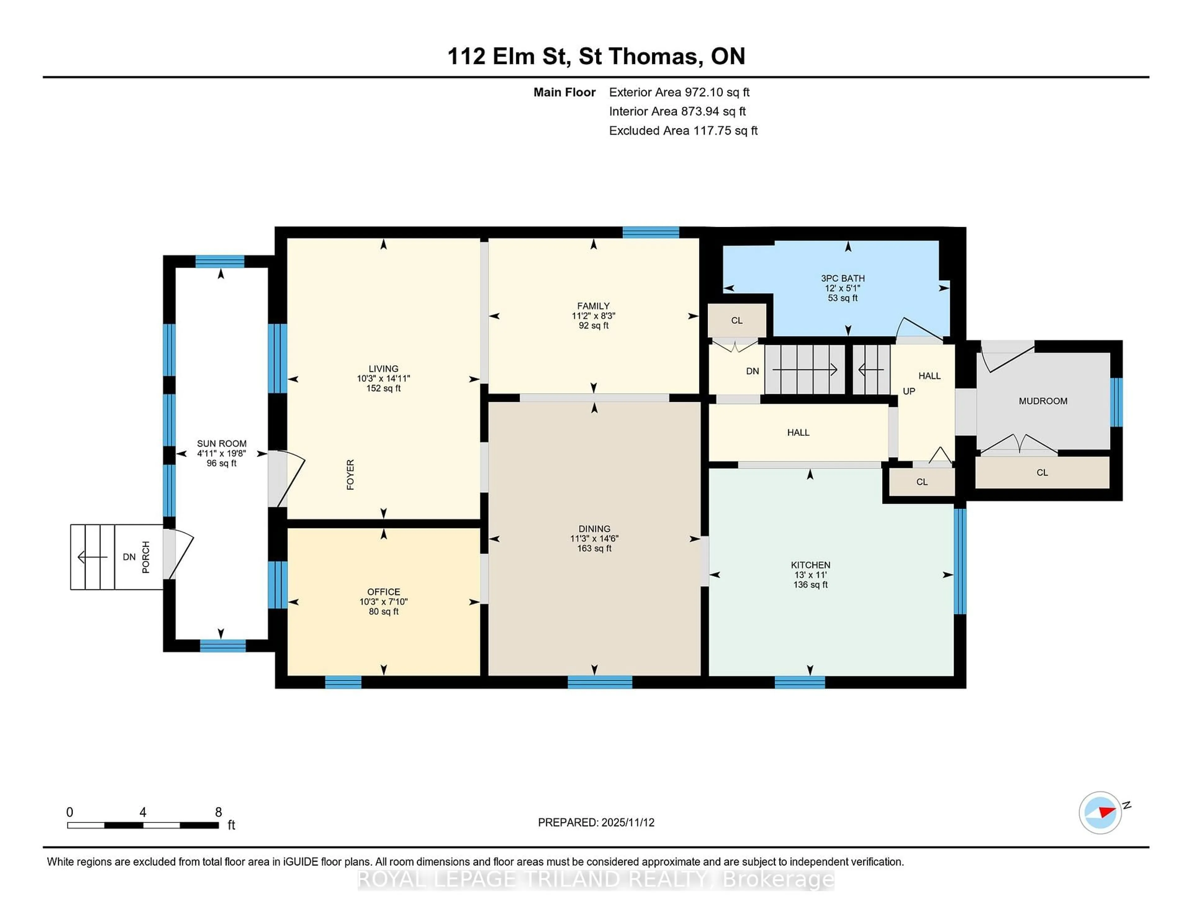 Floor plan for 112 Elm St, St. Thomas Ontario N5R 1H8