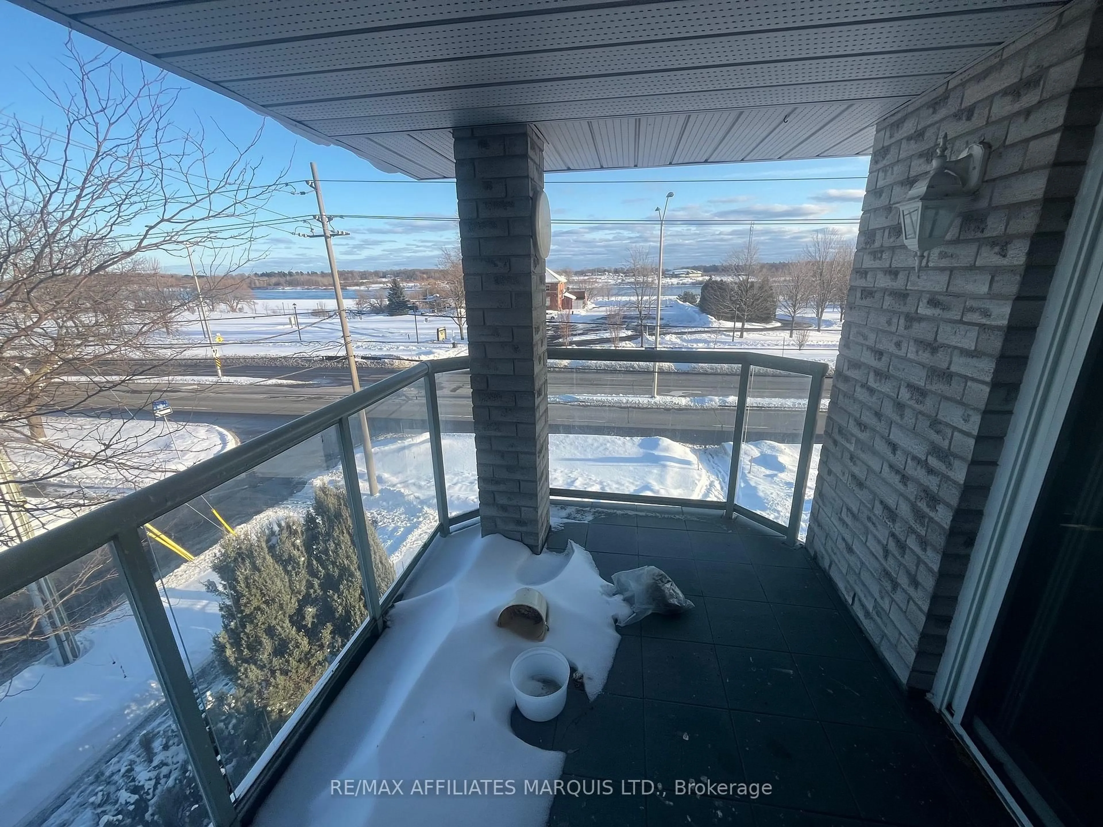 Balcony in the apartment, city buildings view from balcony for 301 Water St #301, Cornwall Ontario K6J 1A5