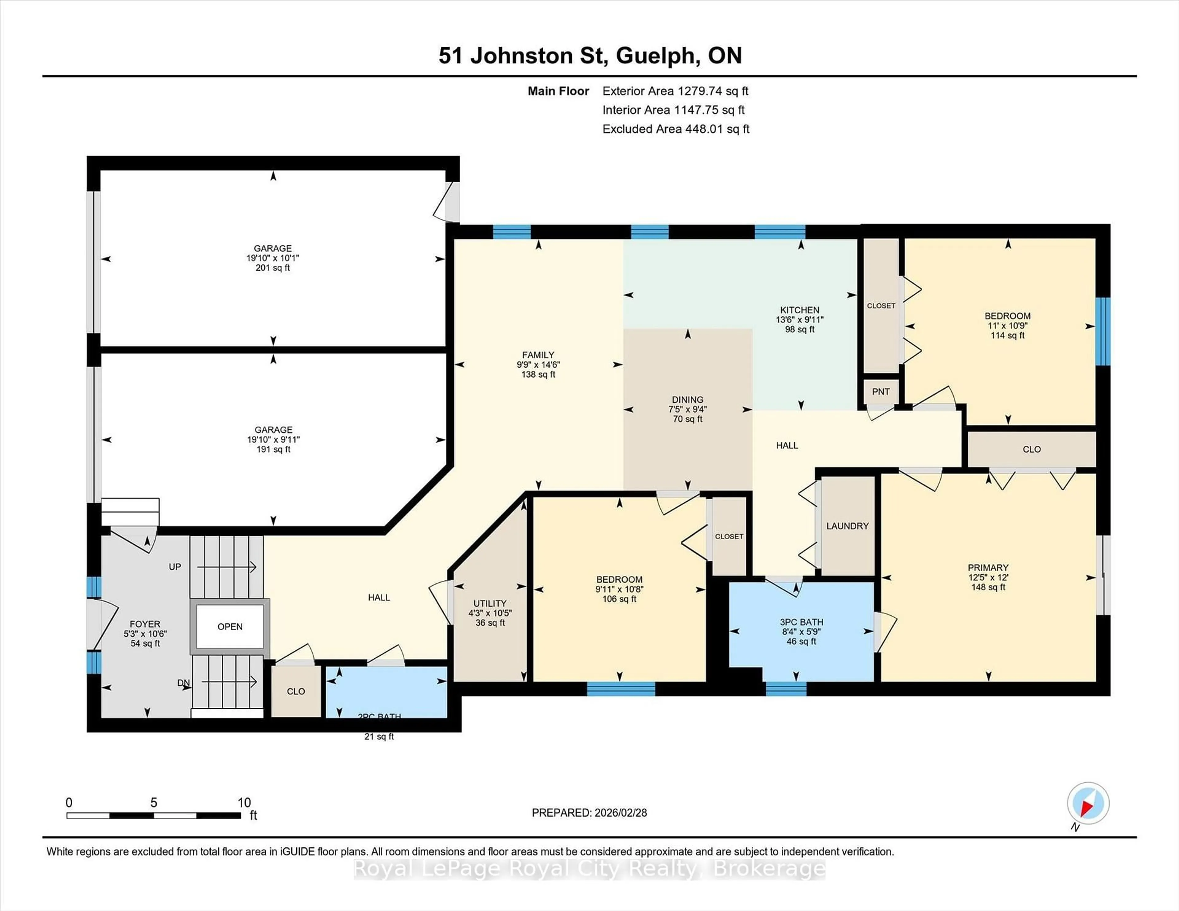 Floor plan for 51 Johnston St, Guelph Ontario N1E 5T5