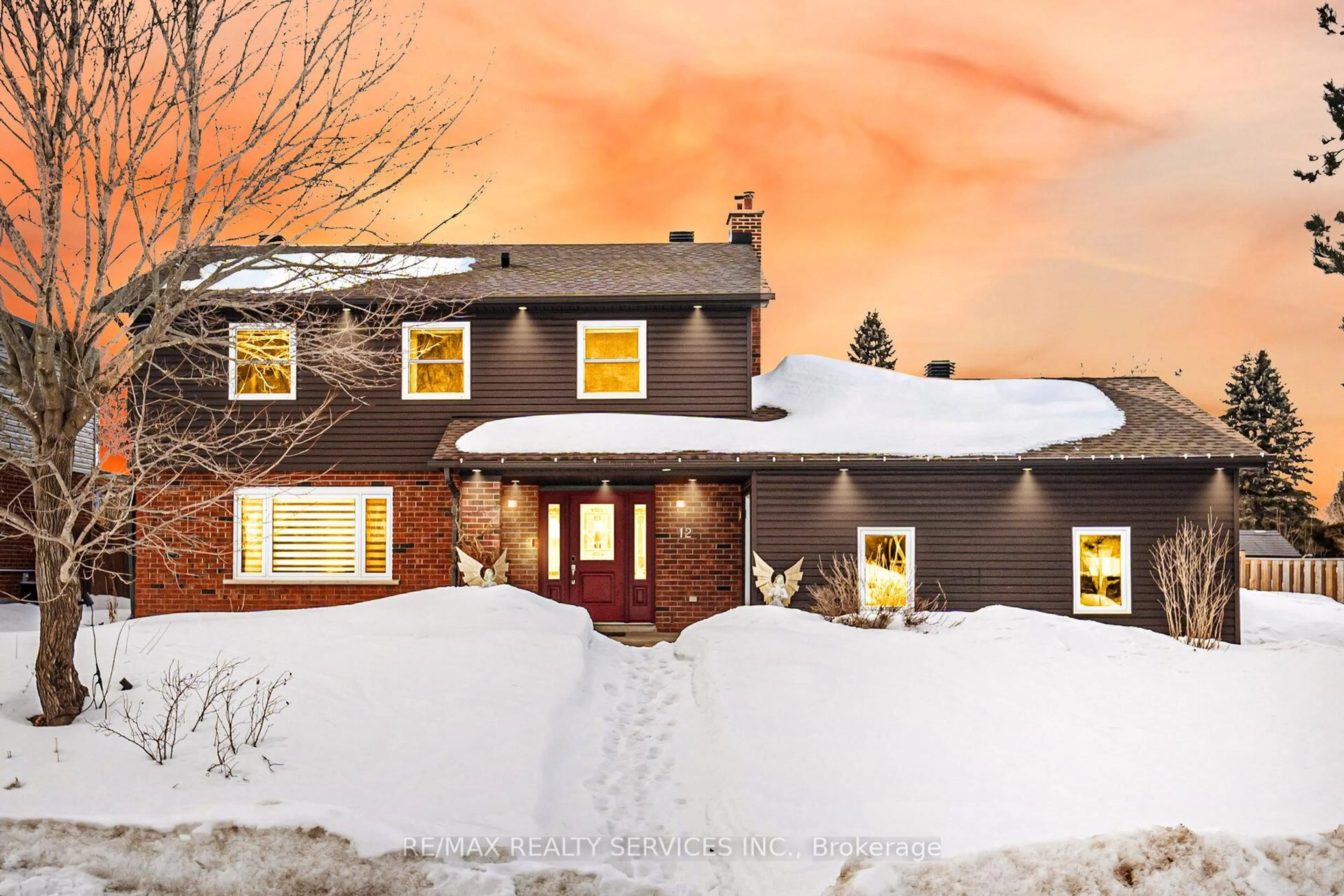 Home with brick exterior material, street for 12 Pine St, Erin Ontario N0B 1T0