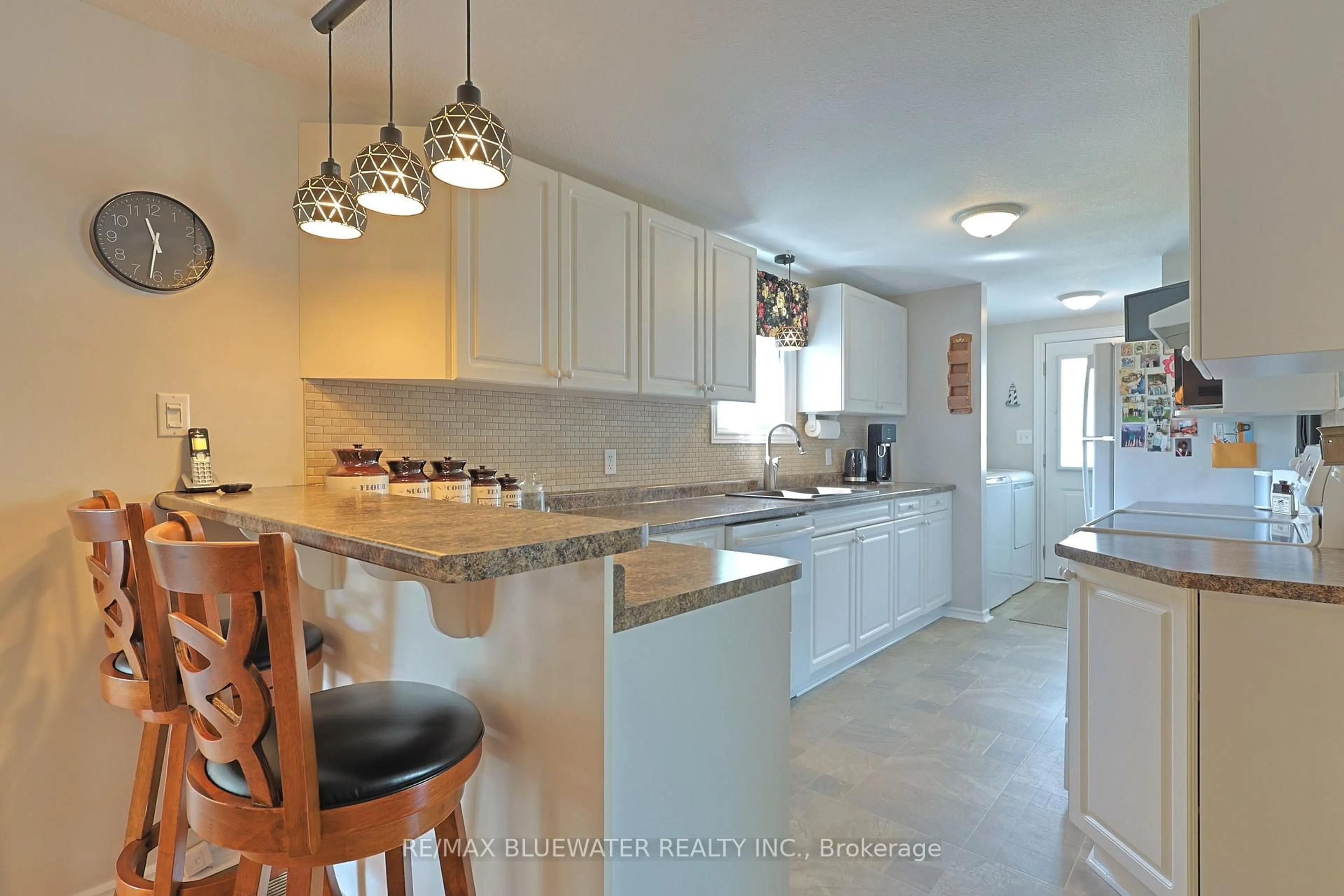 Open concept kitchen, ceramic/tile floor for 209 Biltmore Dr, South Huron Ontario N0M 1T0