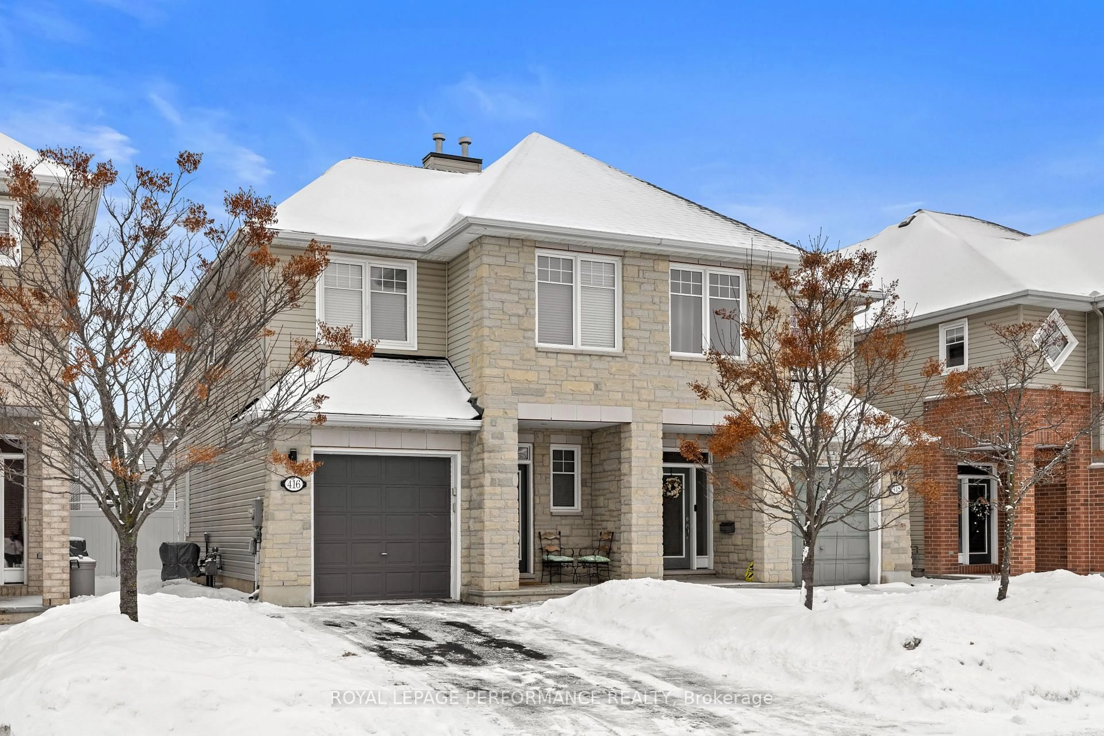 Home with brick exterior material, street for 416 Rochefort Circ, Ottawa Ontario K4A 0M8