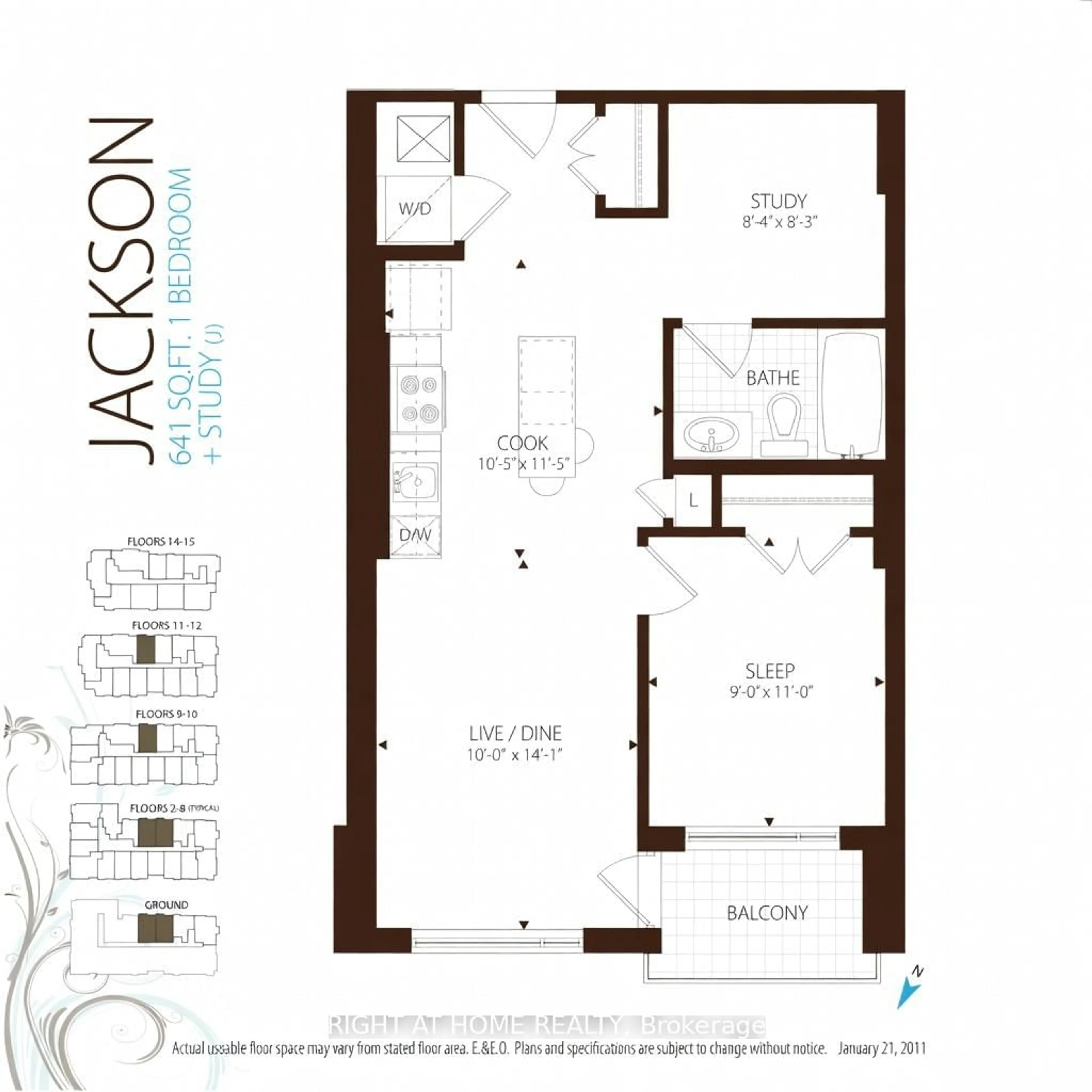 Floor plan for 238 Besserer St #810, Ottawa Ontario K1N 6B1
