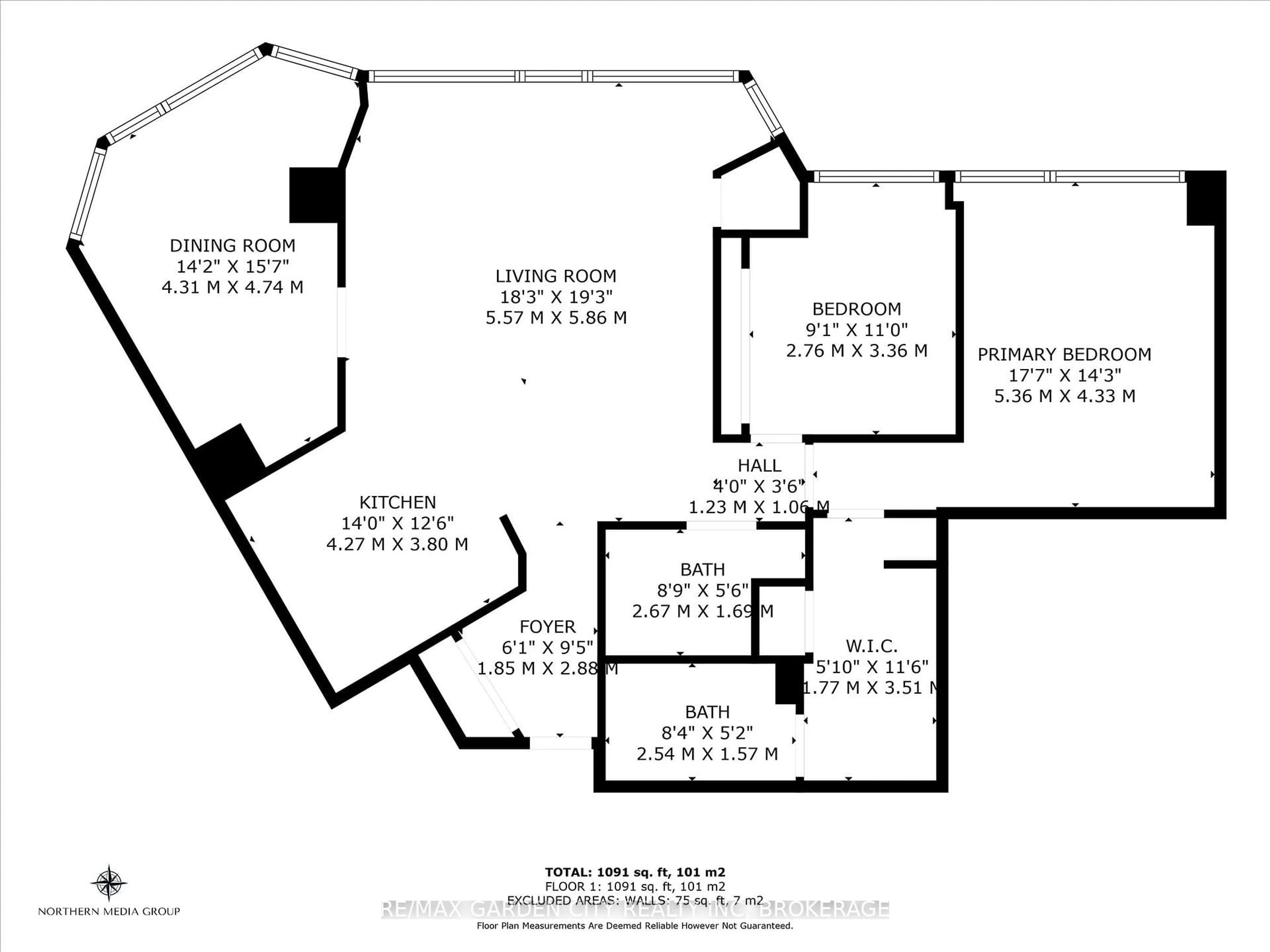 Floor plan for 7 Gale Cres #1111, St. Catharines Ontario L2R 7M8