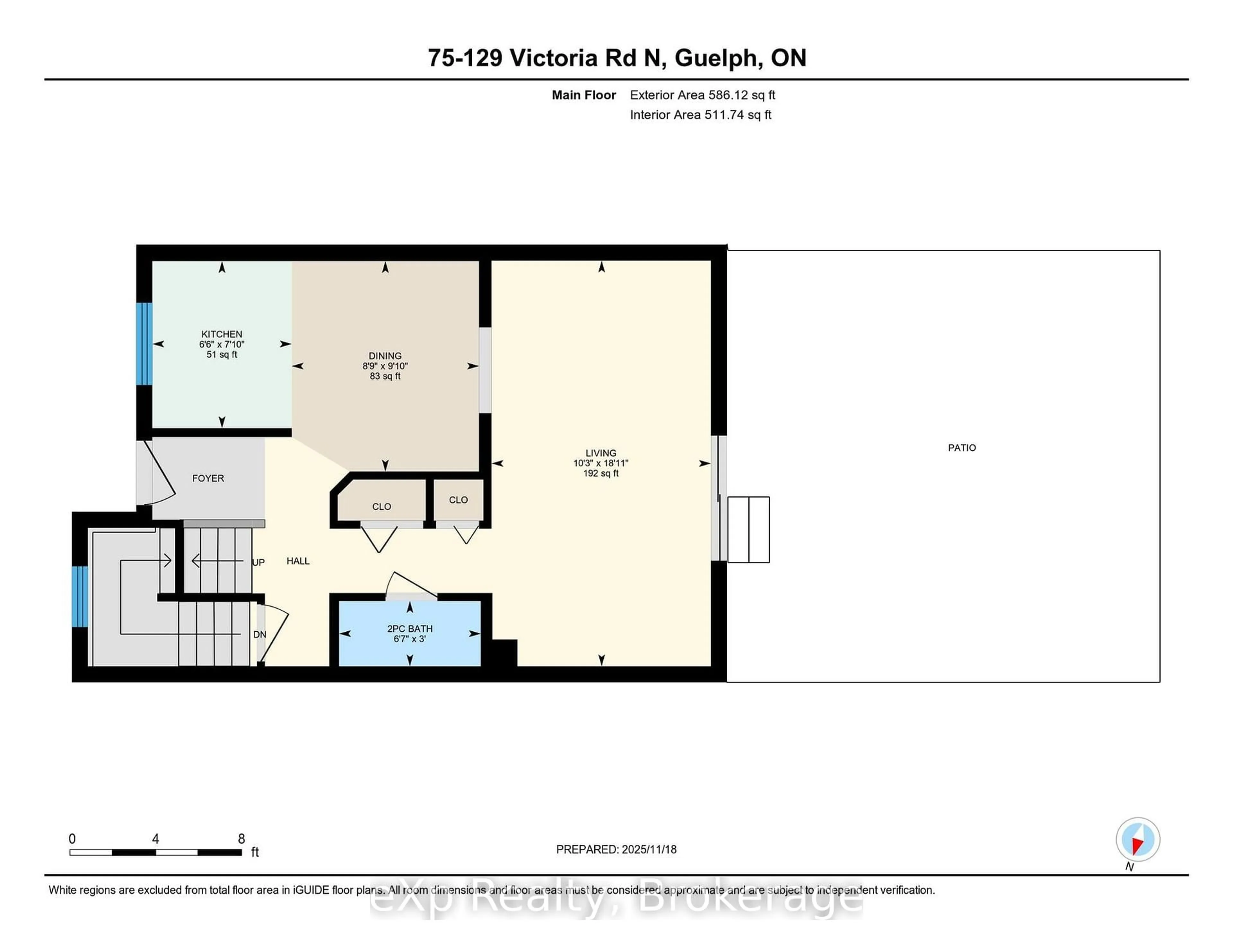 Floor plan for 129 Victoria Rd #75, Guelph Ontario N1E 6V4