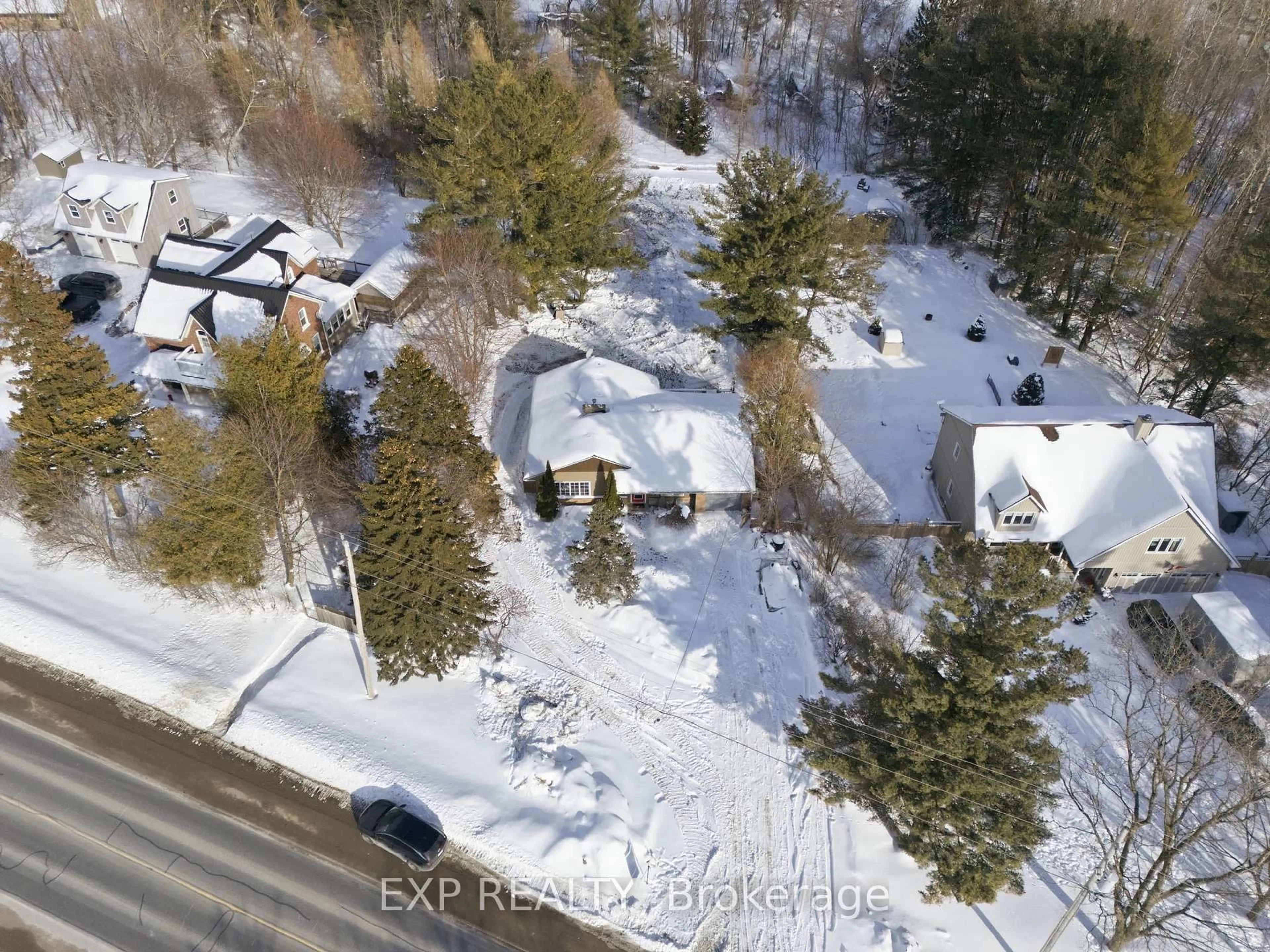 A pic from outside/outdoor area/front of a property/back of a property/a pic from drone, street for 4073 Burnham St, Hamilton Township Ontario K9A 4J9