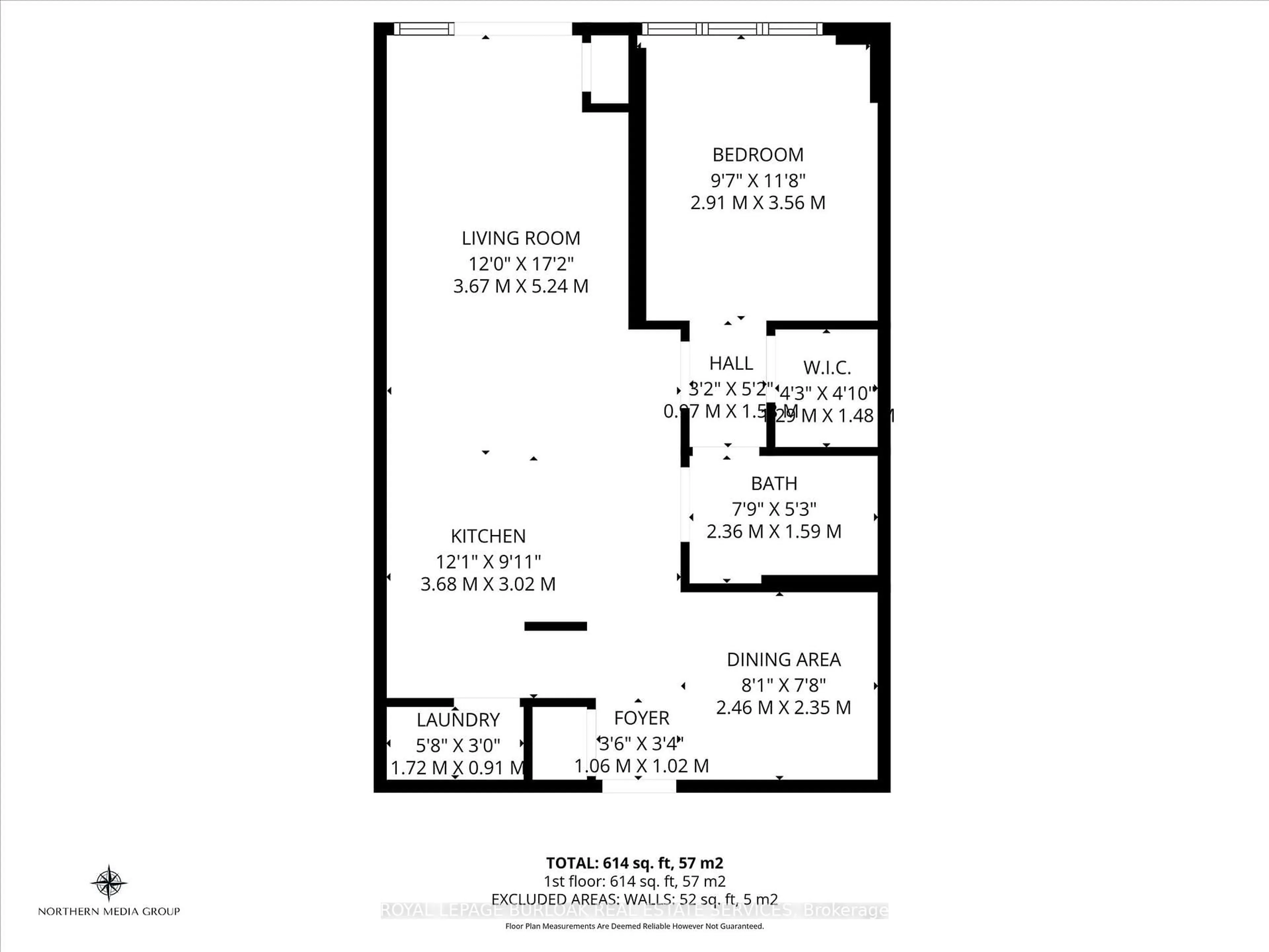 Floor plan for 550 North Service Rd #612, Grimsby Ontario L3M 4E8