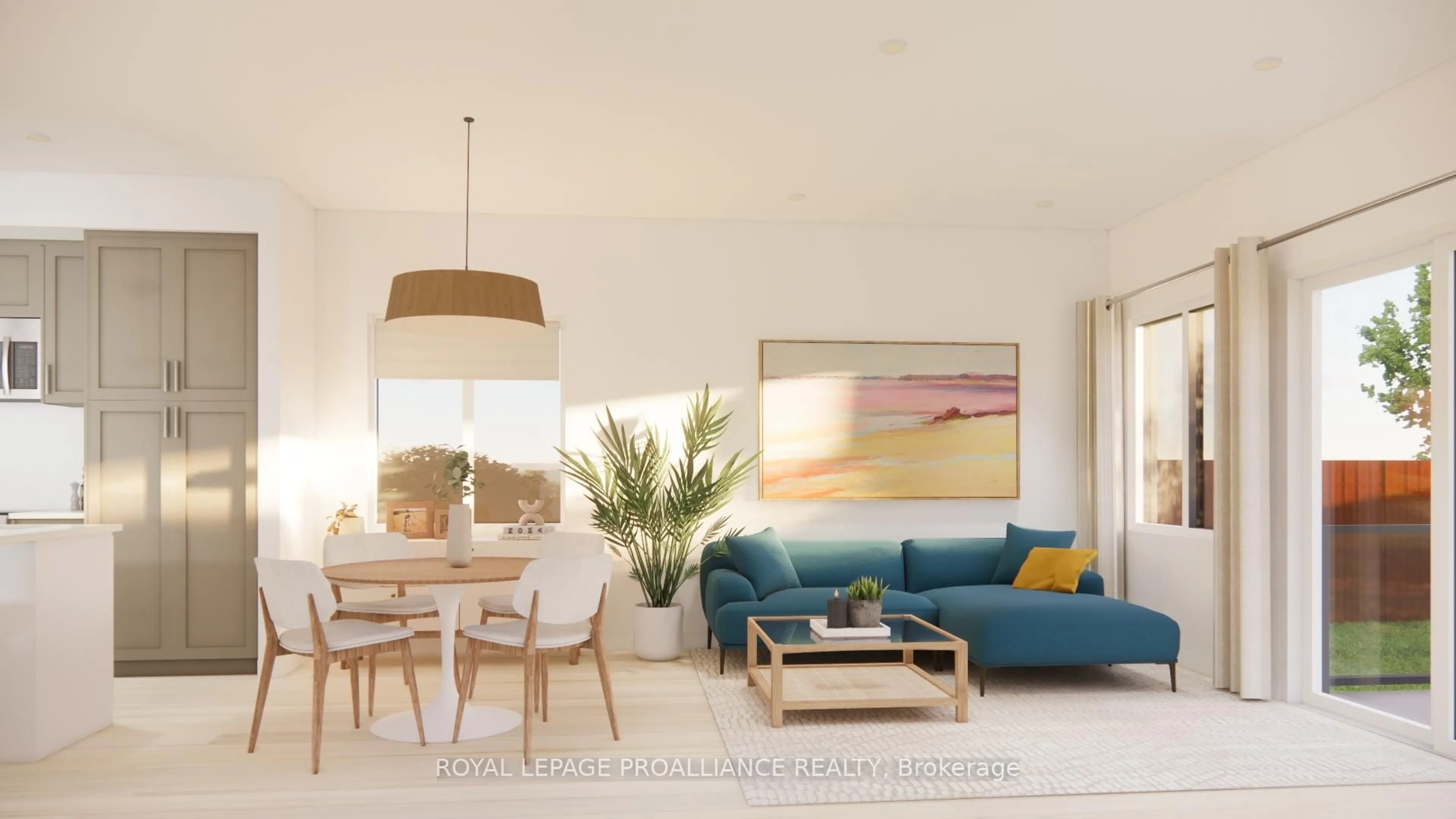 Living room with furniture, wood/laminate floor for 69 Rundle Lane, Brighton Ontario K0K 1H0