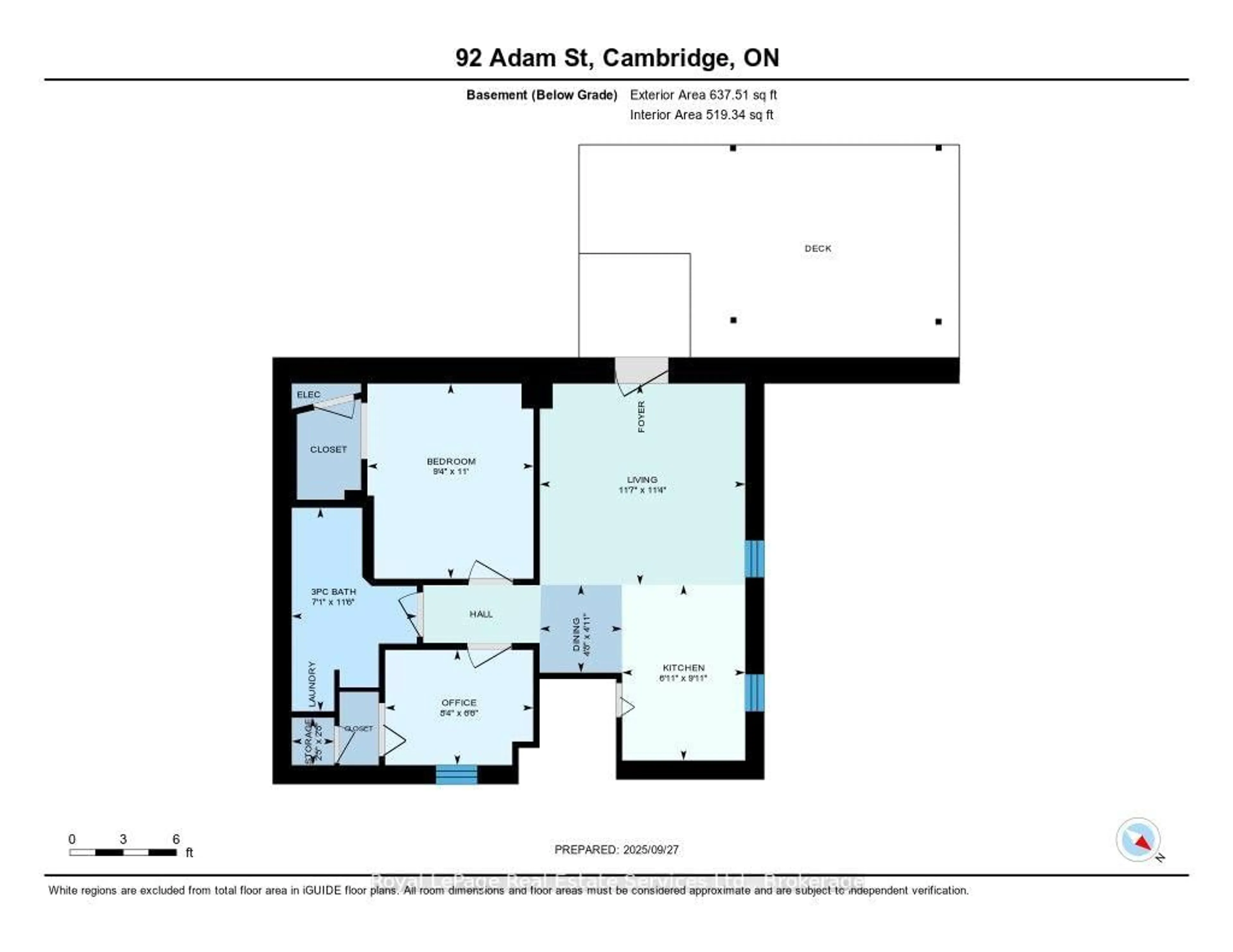 Floor plan for 92 Adam St, Cambridge Ontario N3C 2K6