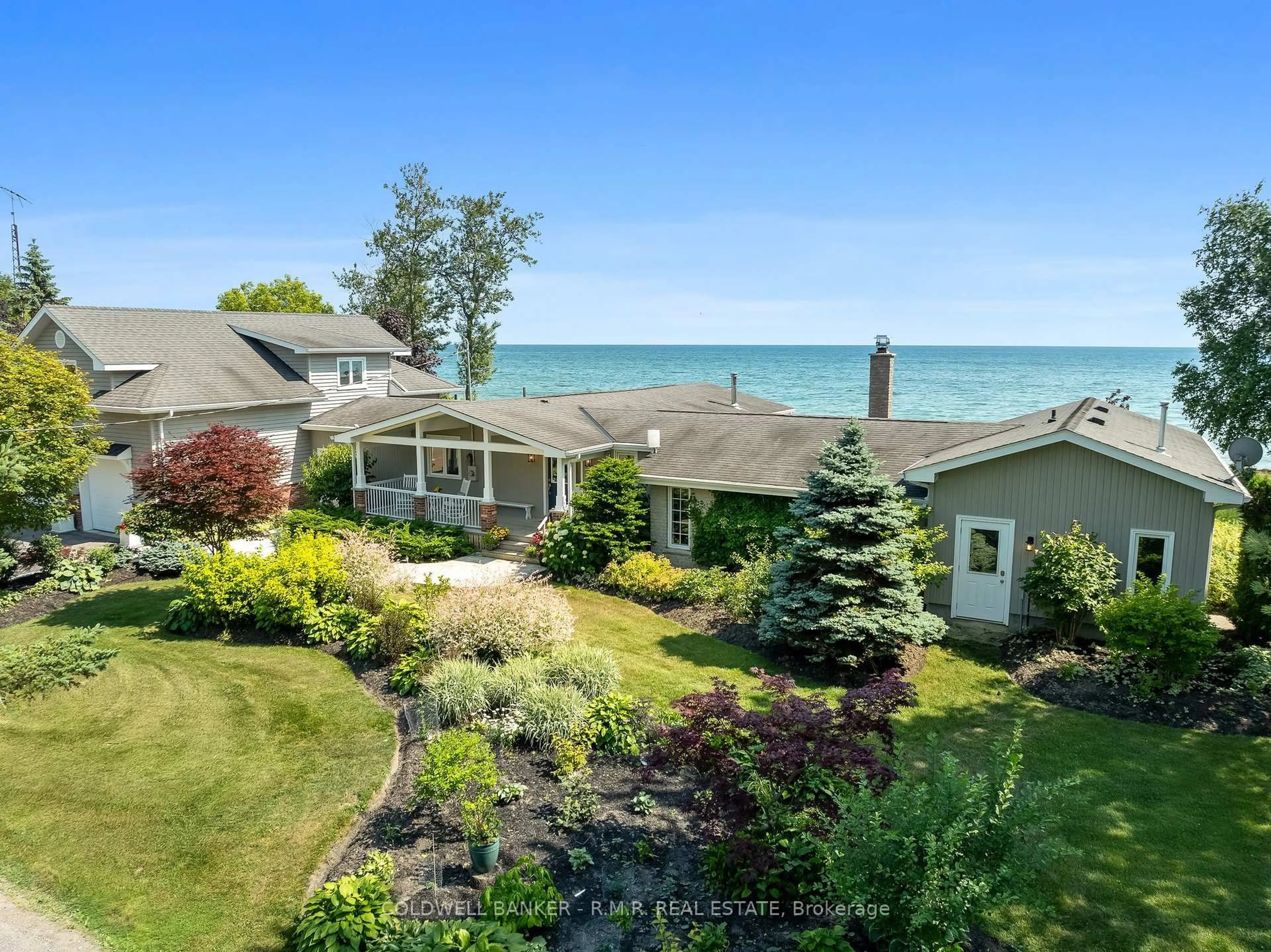 A pic from outside/outdoor area/front of a property/back of a property/a pic from drone, water/lake/river/ocean view for 1044C Port Britain Rd, Port Hope Ontario L1A 3V7