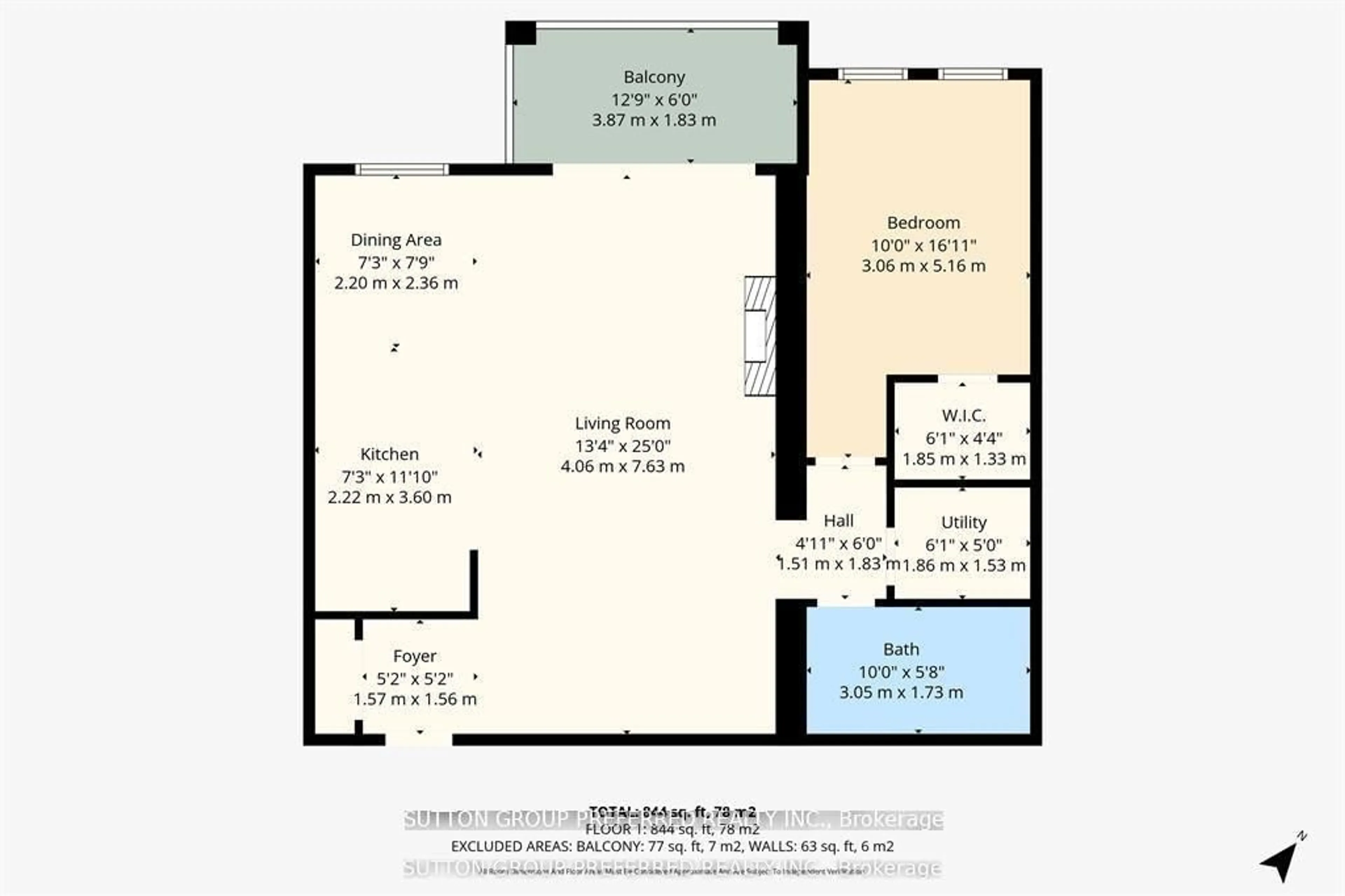 Floor plan for 320 Sugarcreek Tr #107, London North Ontario N6H 2M6