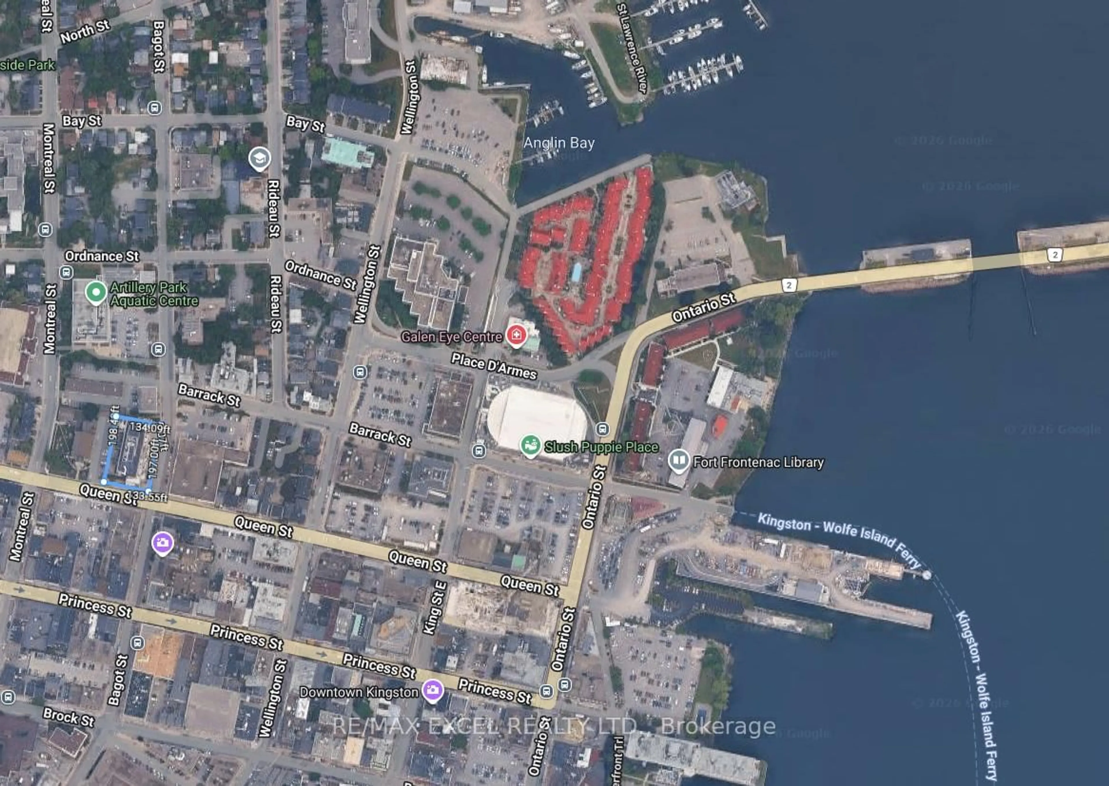Picture of a map for 121 Queen St #613, Kingston Ontario K7K 0G6