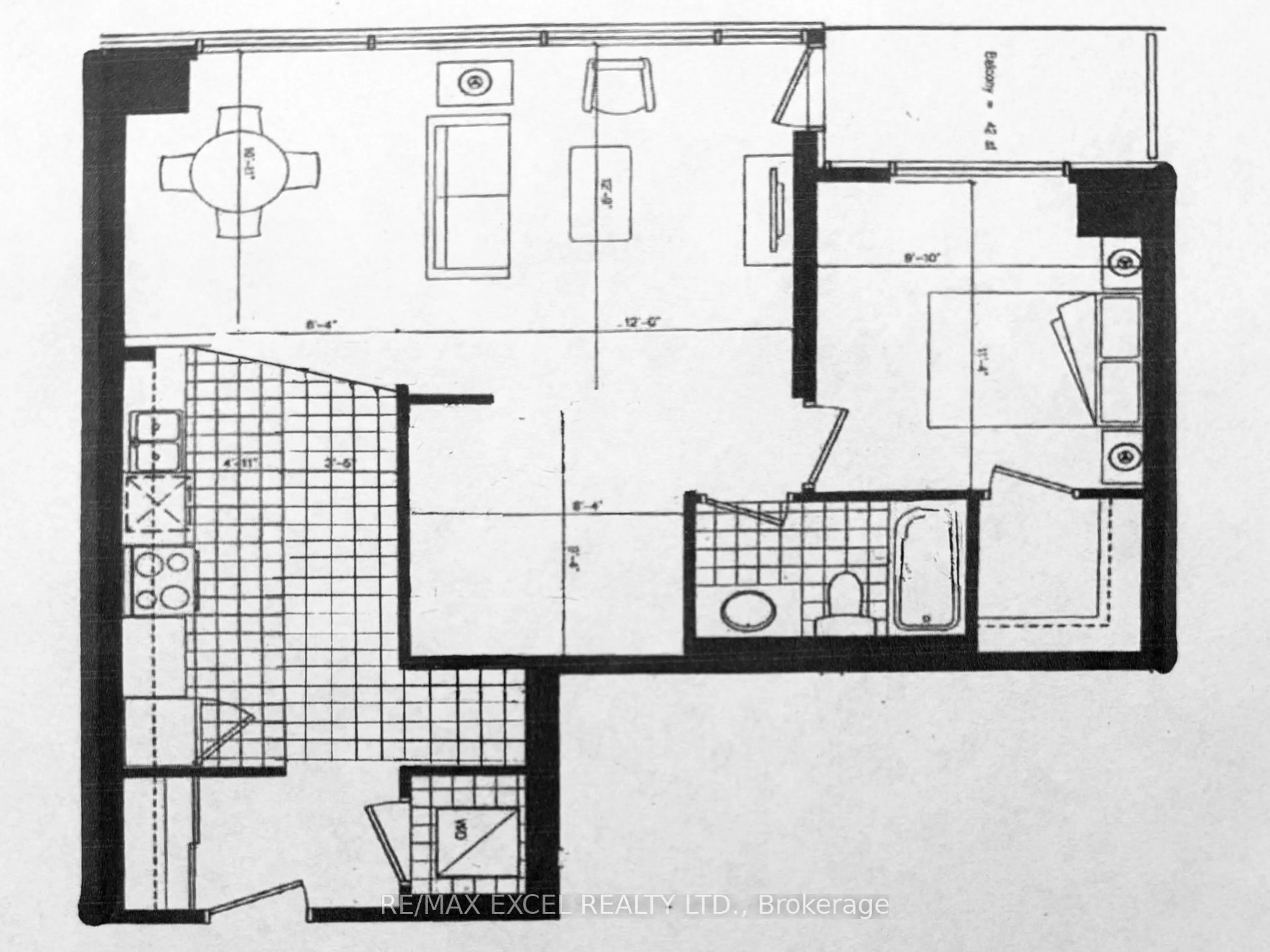 Floor plan for 121 Queen St #613, Kingston Ontario K7K 0G6