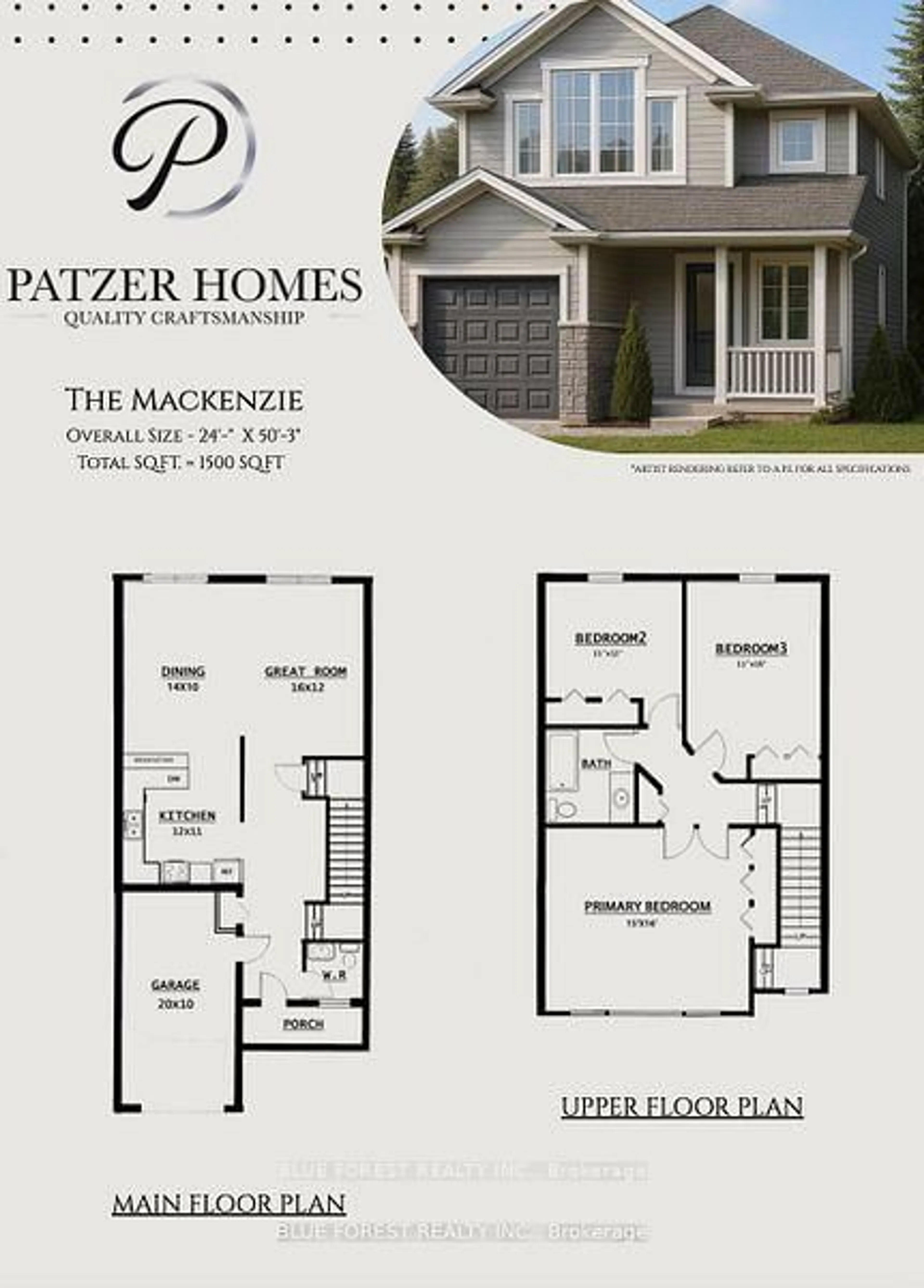 Floor plan for LOT 7 QUEENS Line, West Elgin Ontario N0L 2C0
