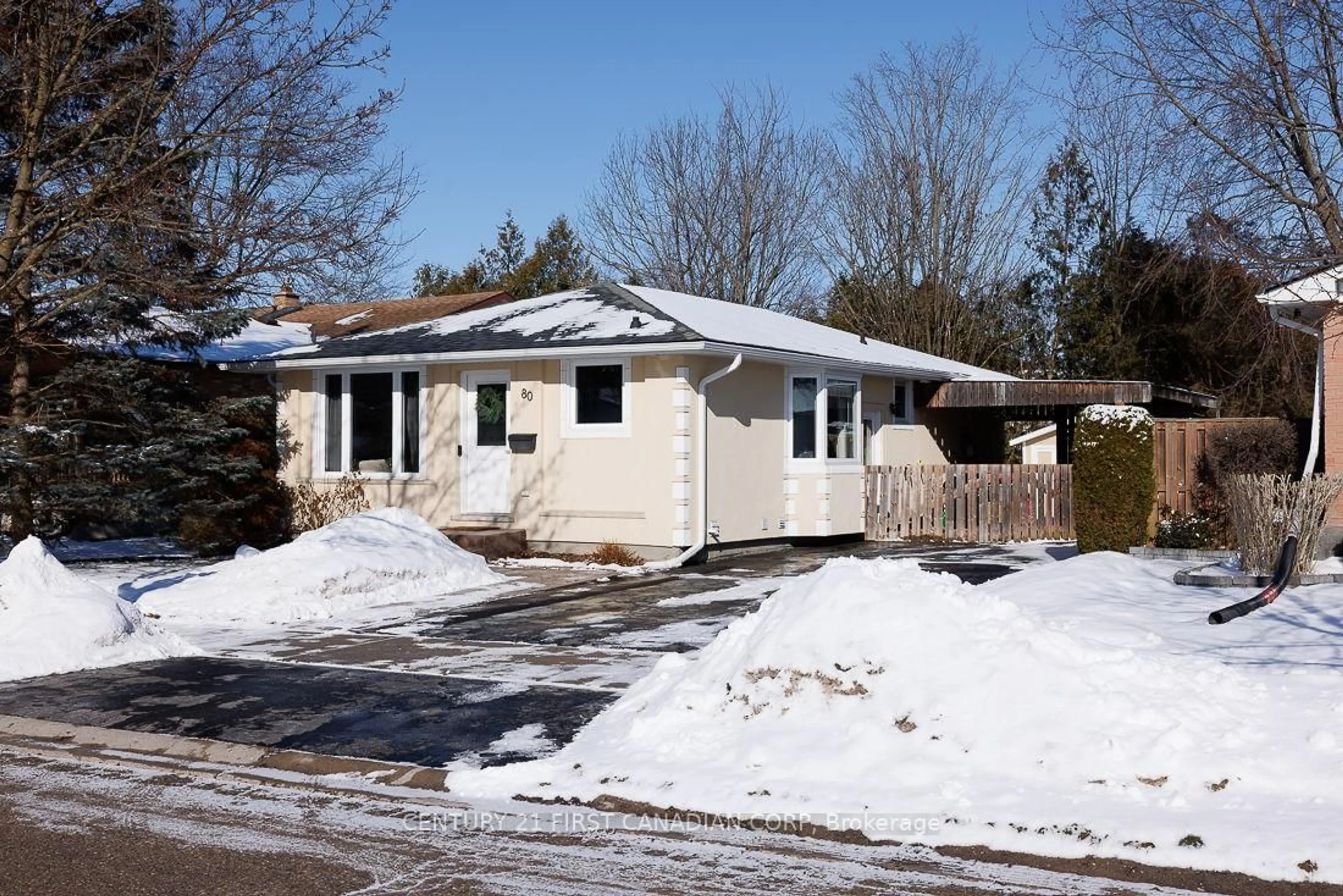 Home with vinyl exterior material, street for 80 Brunswick Ave, London North Ontario N6G 3K8