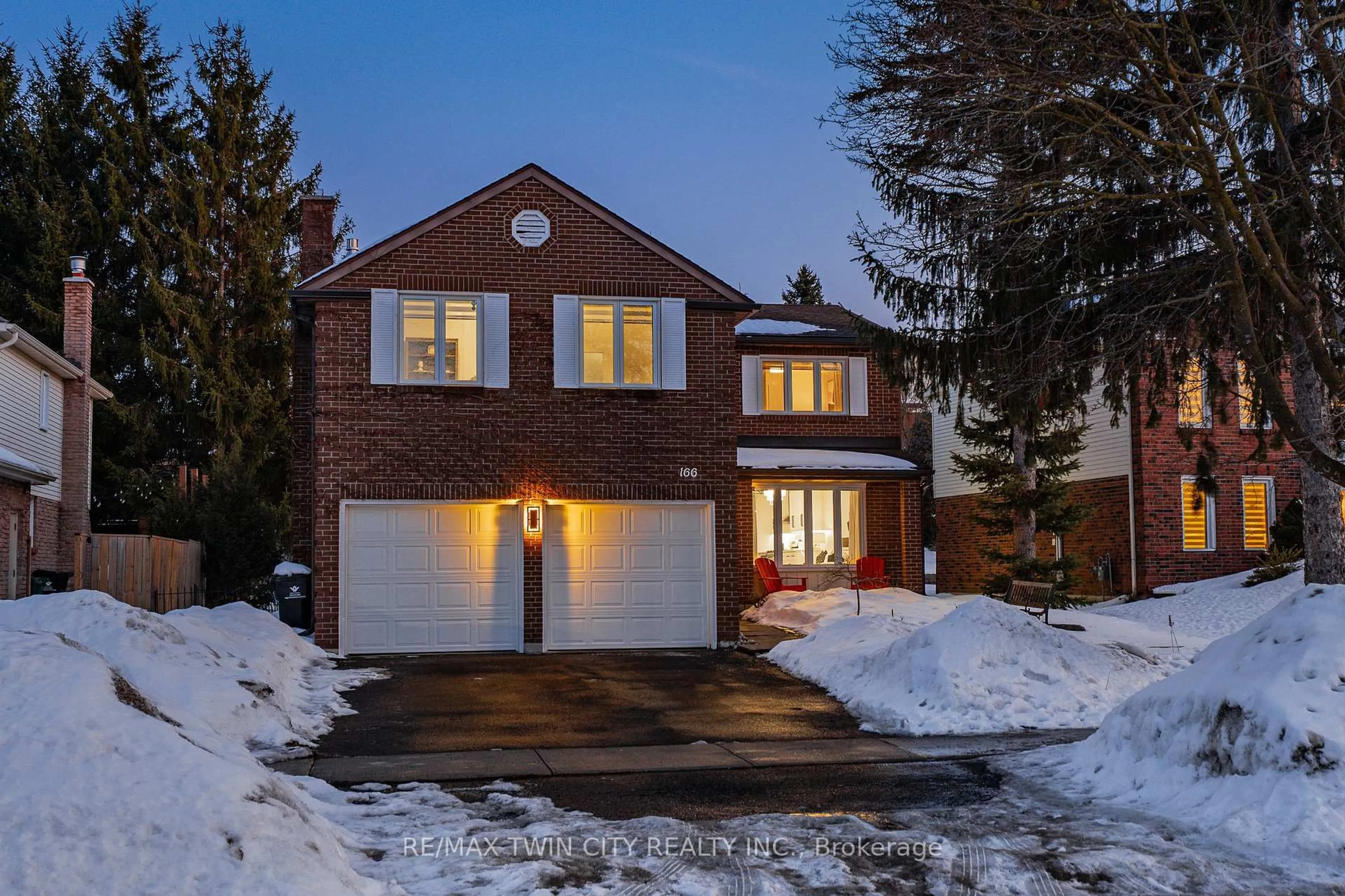 Home with brick exterior material, street for 166 Westvale Dr, Waterloo Ontario N2T 1C2