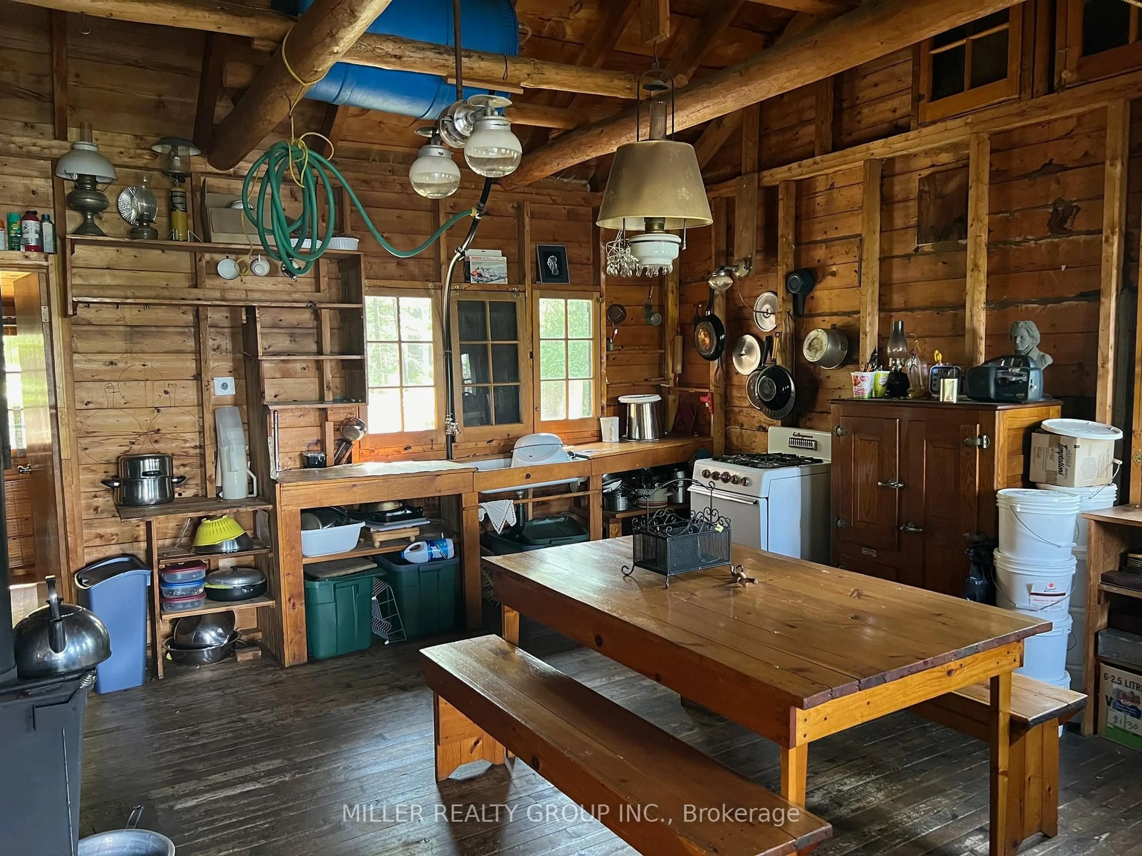 Rustic kitchen, unknown for 1093 Lake Temagami, Temagami Ontario P0H 2H0