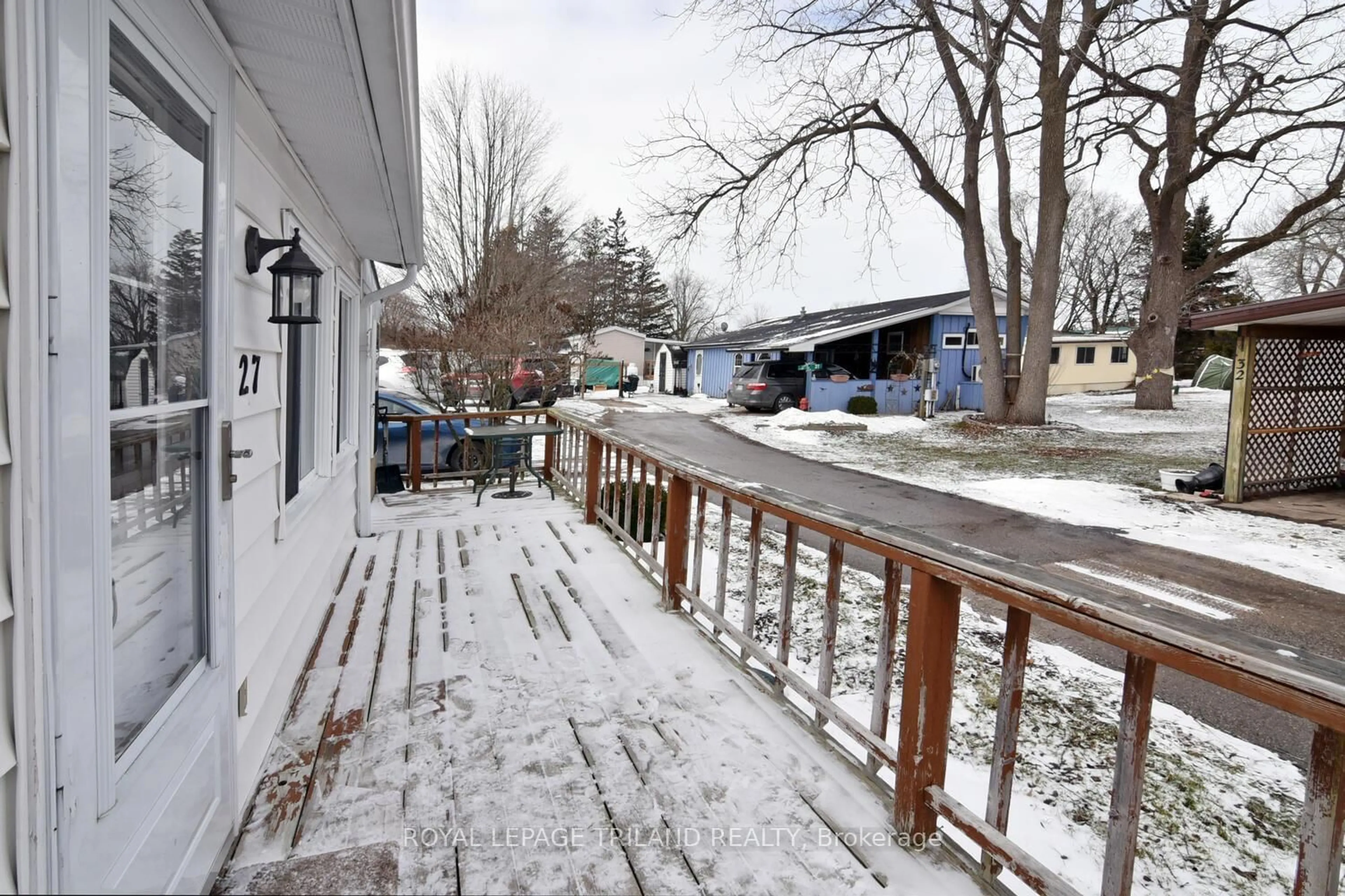 Patio, street for 9385 Ipperwash Rd #27, Lambton Shores Ontario N0N 1J3