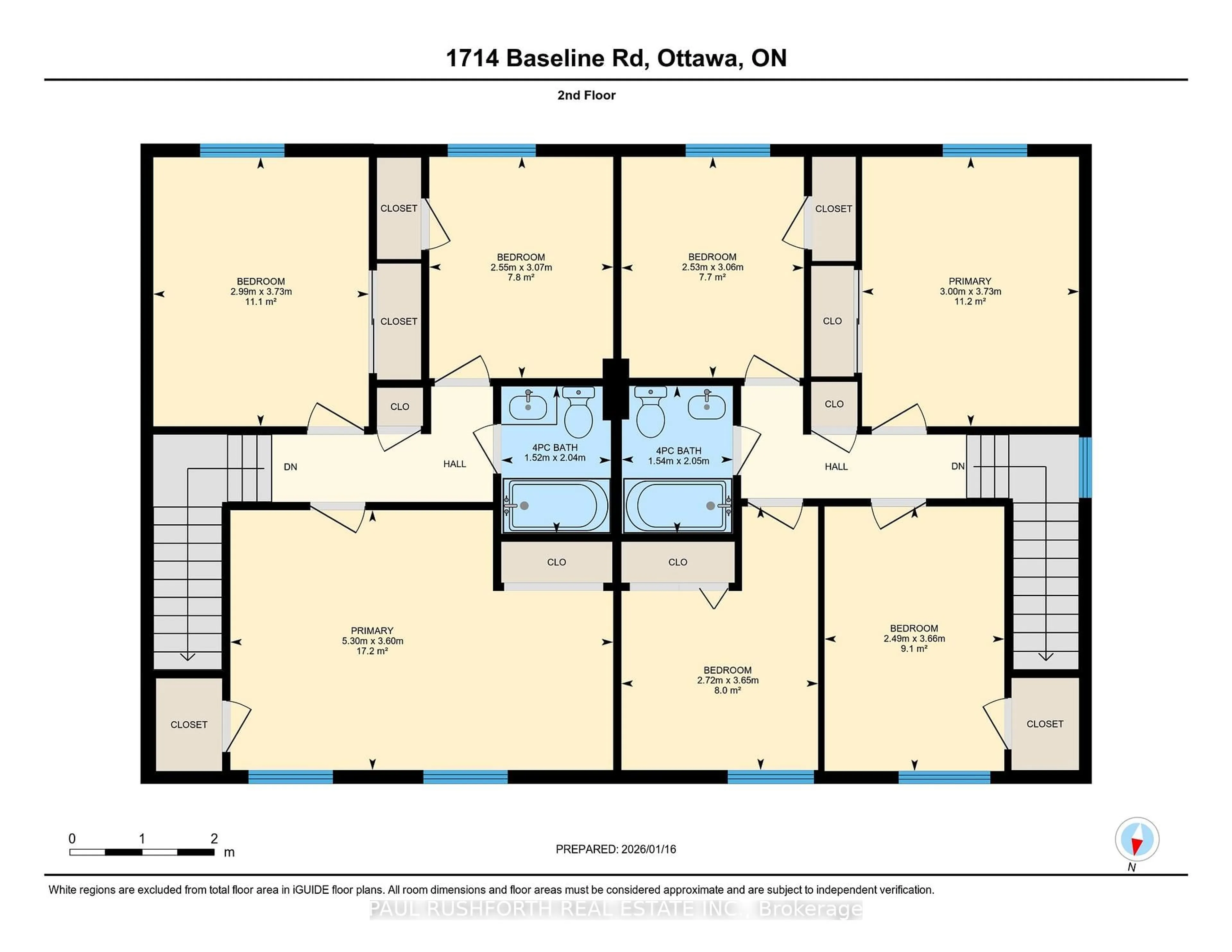 Floor plan for 1714 Baseline Rd, Ottawa Ontario K2C 0B8