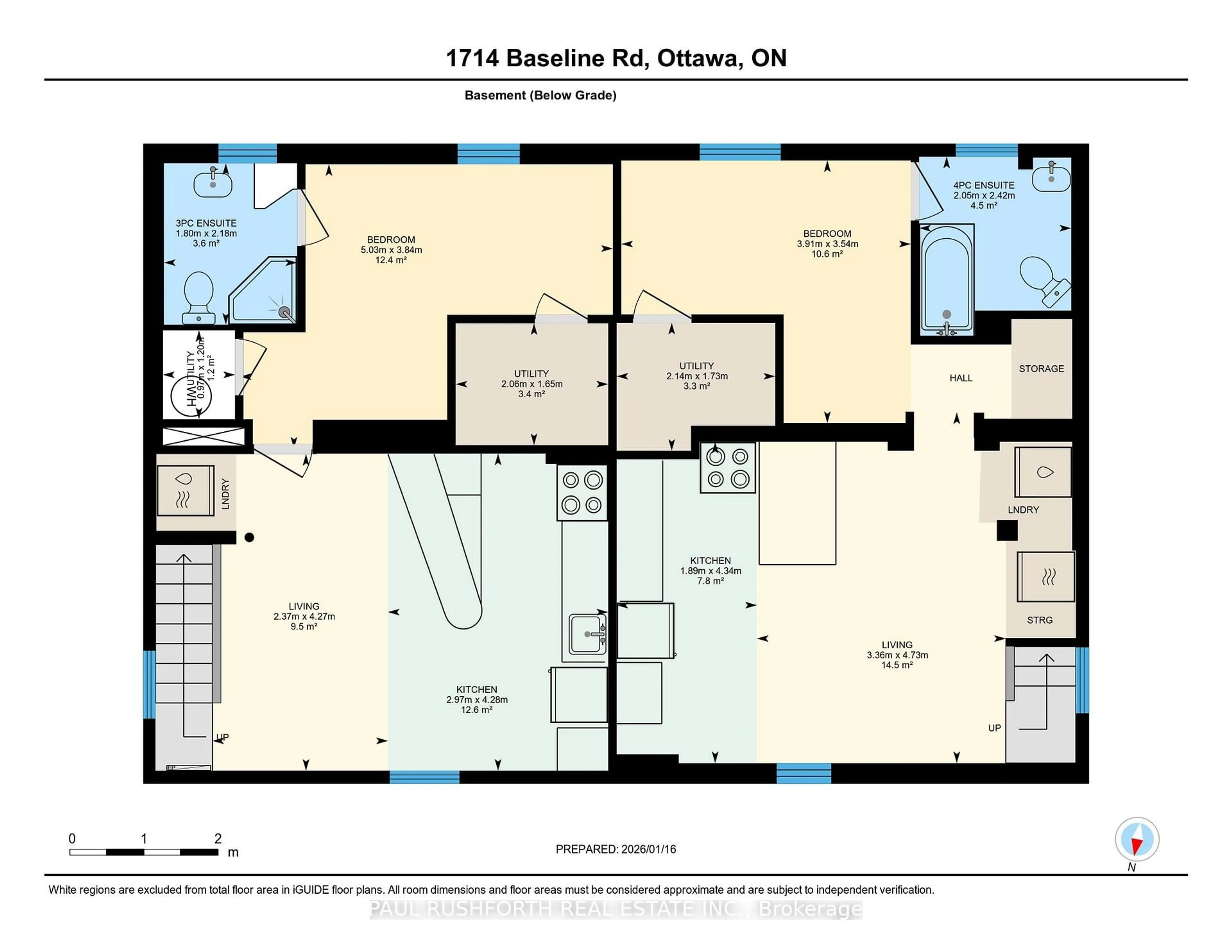 Floor plan for 1714 Baseline Rd, Ottawa Ontario K2C 0B8