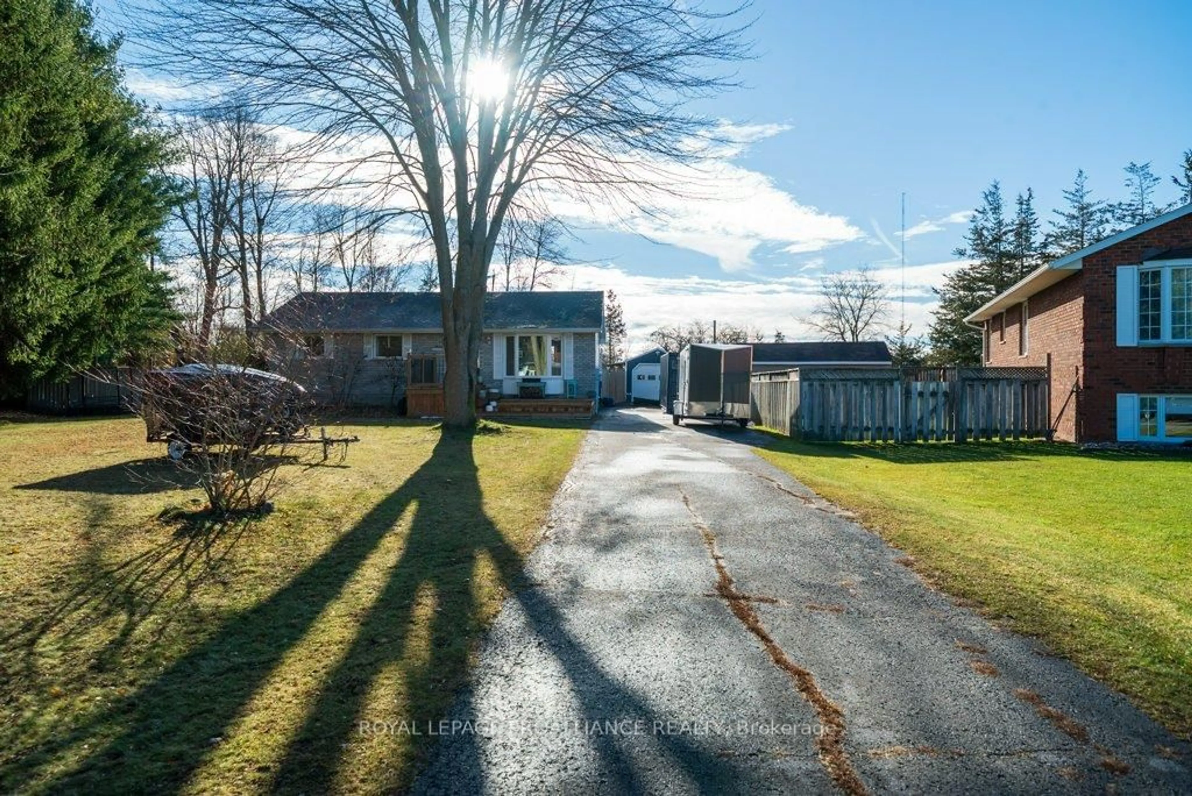 A pic from outside/outdoor area/front of a property/back of a property/a pic from drone, street for 26 Dollar Cres, Napanee Ontario K7R 3K7