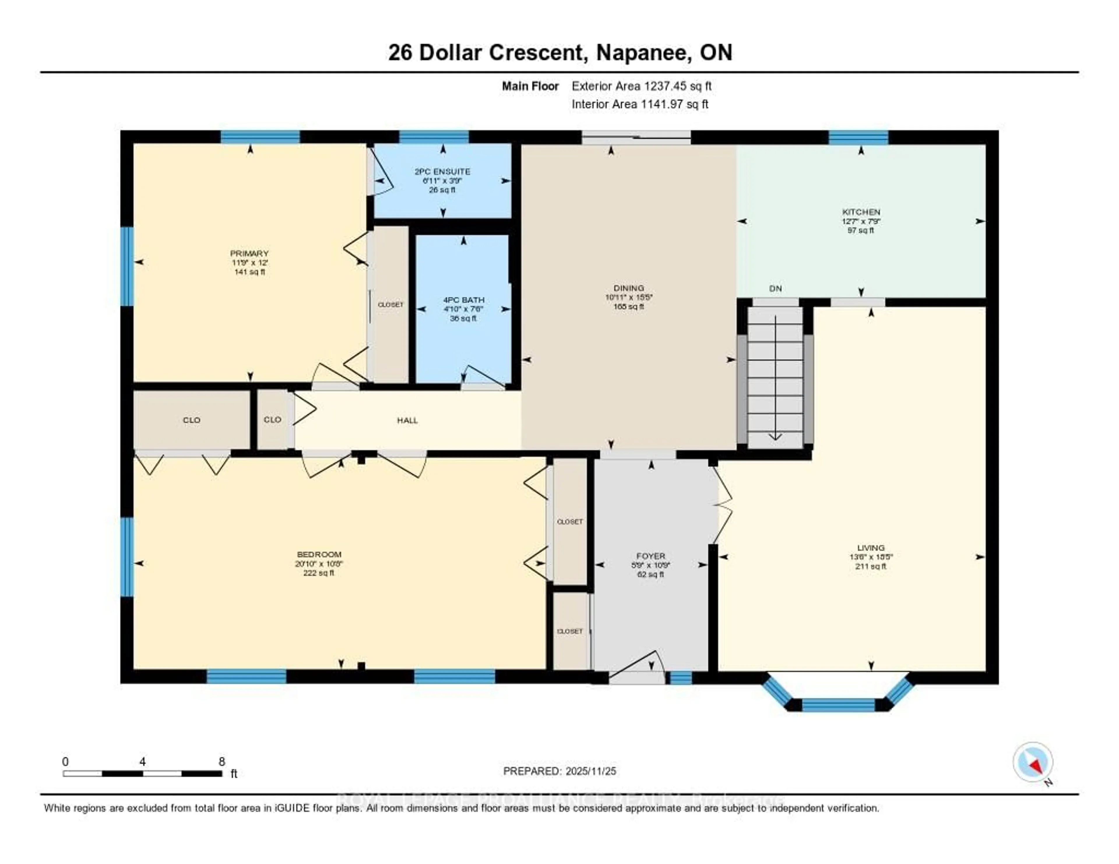 Floor plan for 26 Dollar Cres, Napanee Ontario K7R 3K7