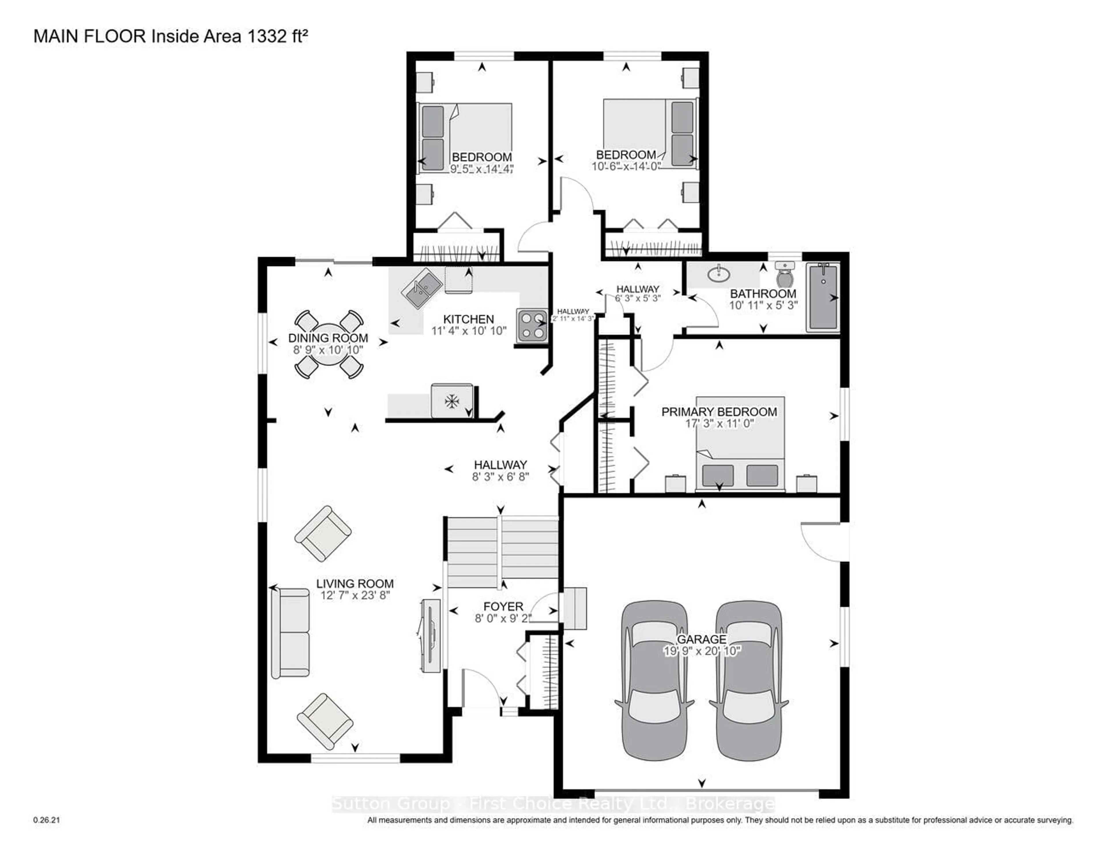 Floor plan for 194 Norwood Crt, Stratford Ontario N5A 7S7