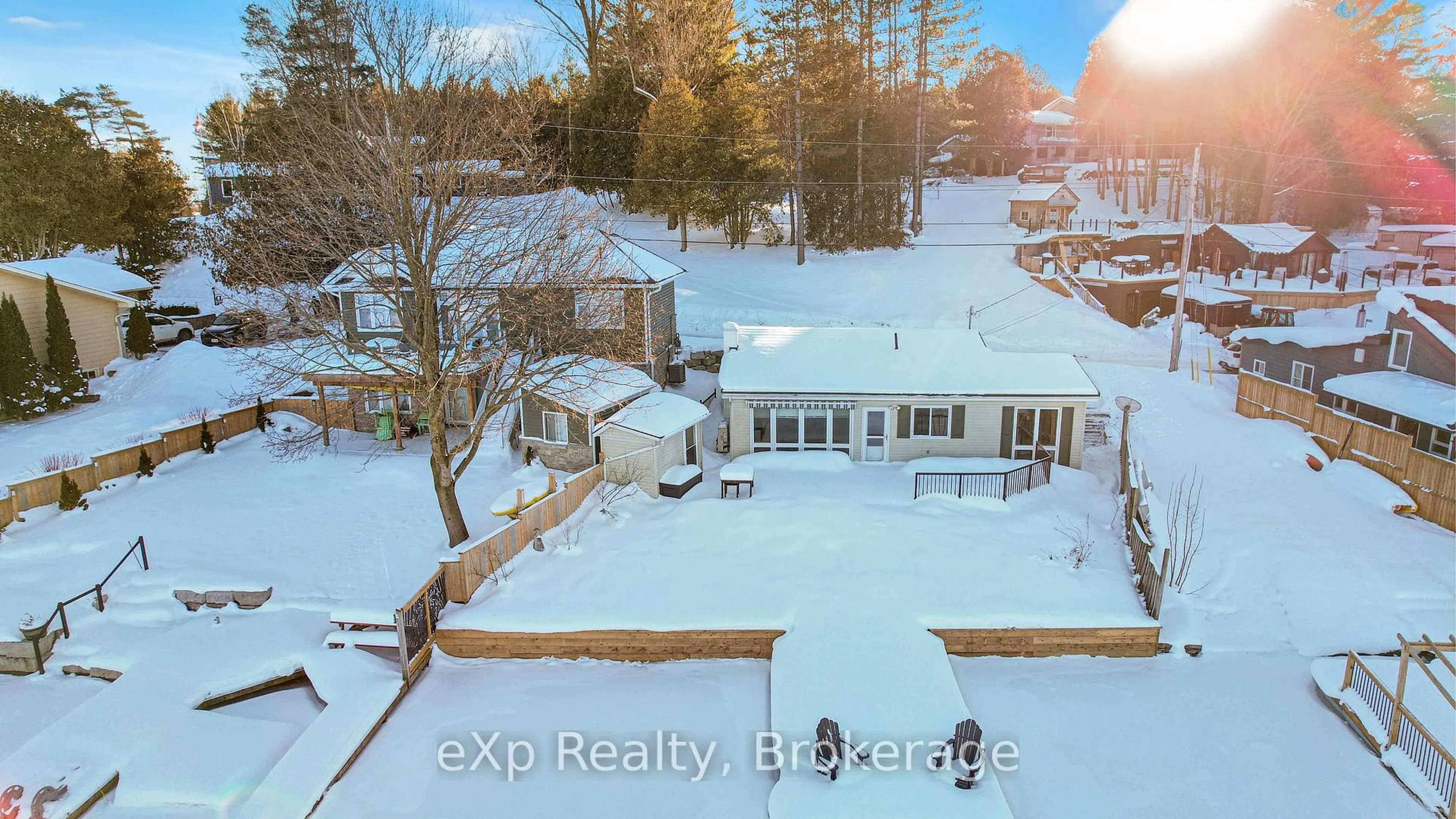 A pic from outside/outdoor area/front of a property/back of a property/a pic from drone, unknown for 209 Lake Rosalind Road 2, Brockton Ontario N4N 3B9