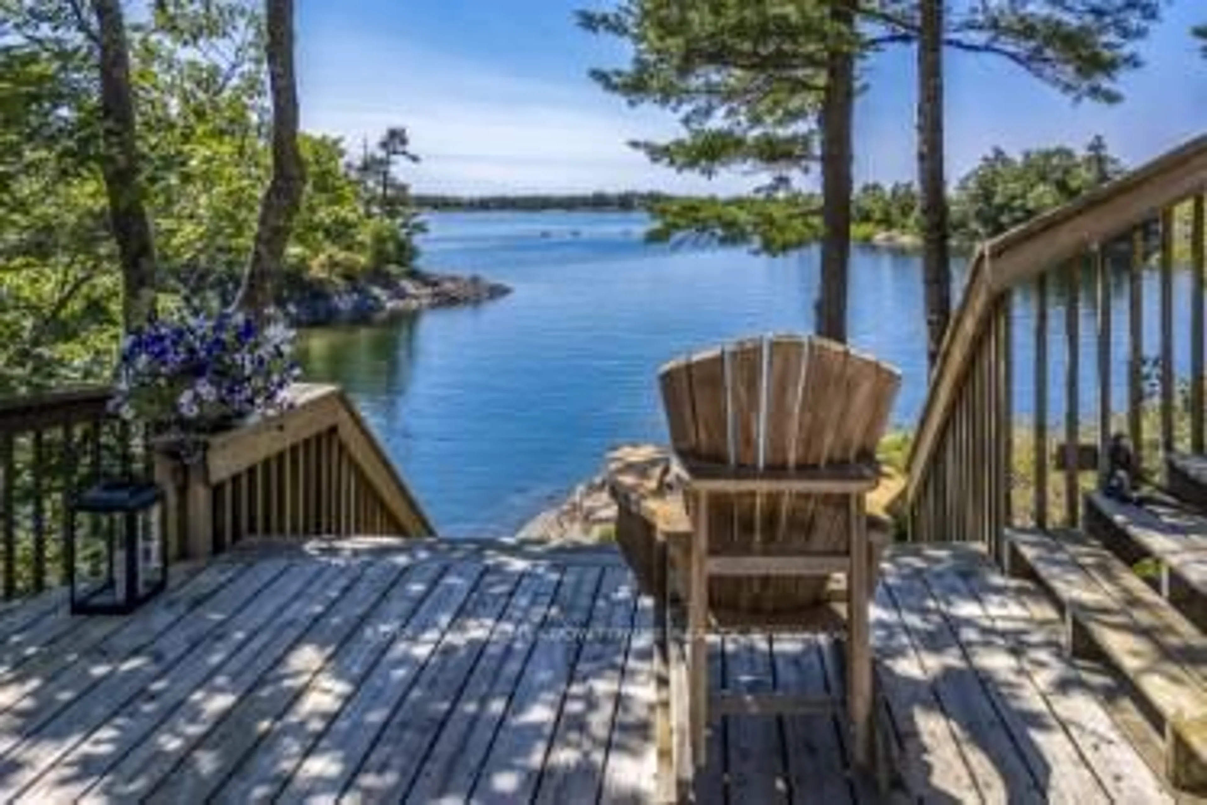 Patio, water/lake/river/ocean view for 1 GB466 Island AKA Tower Island, The Archipelago Ontario P2A 1T2