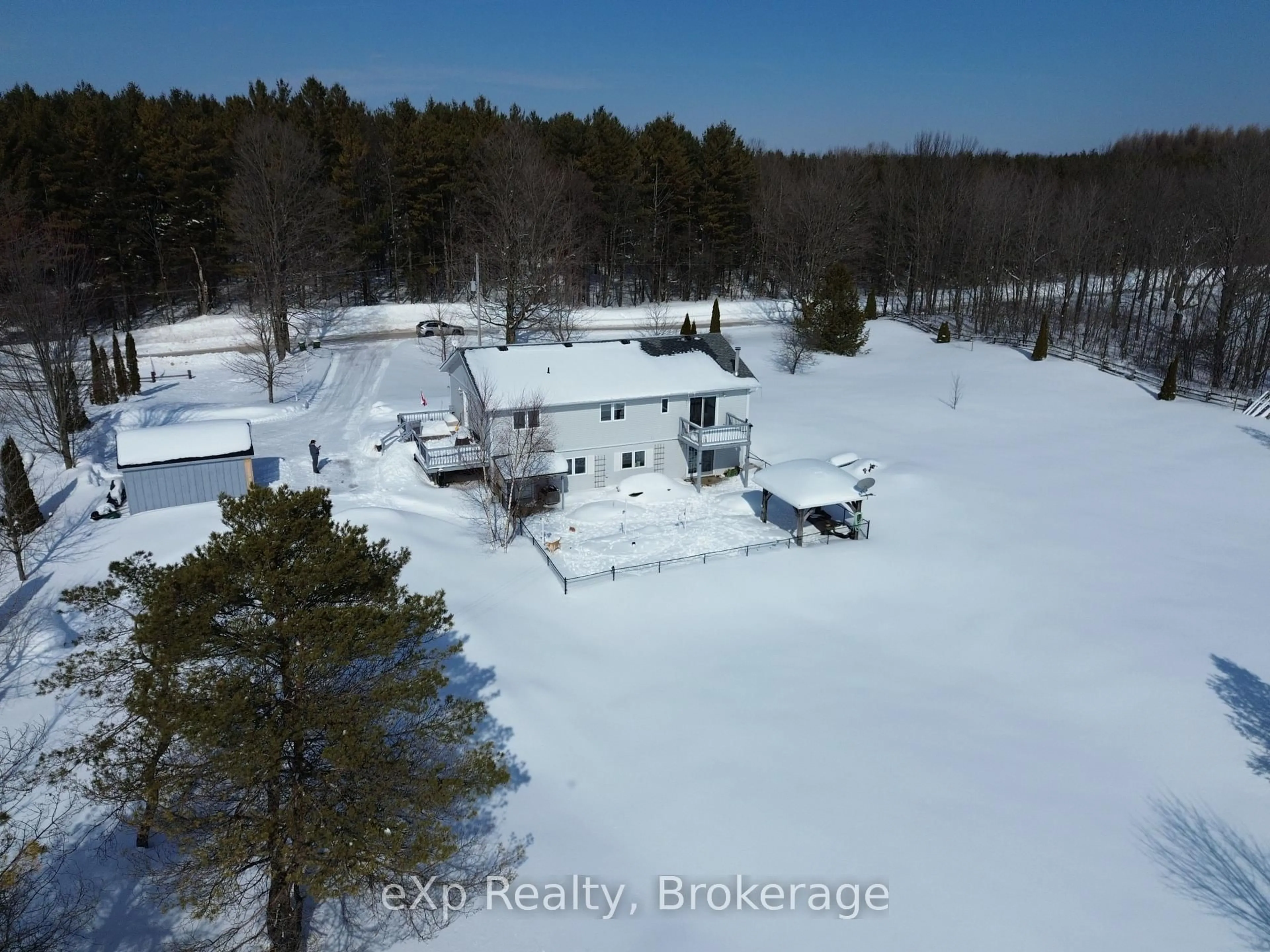 A pic from outside/outdoor area/front of a property/back of a property/a pic from drone, unknown for 585206 10A Sdrd, Grey Highlands Ontario K7S 3G7