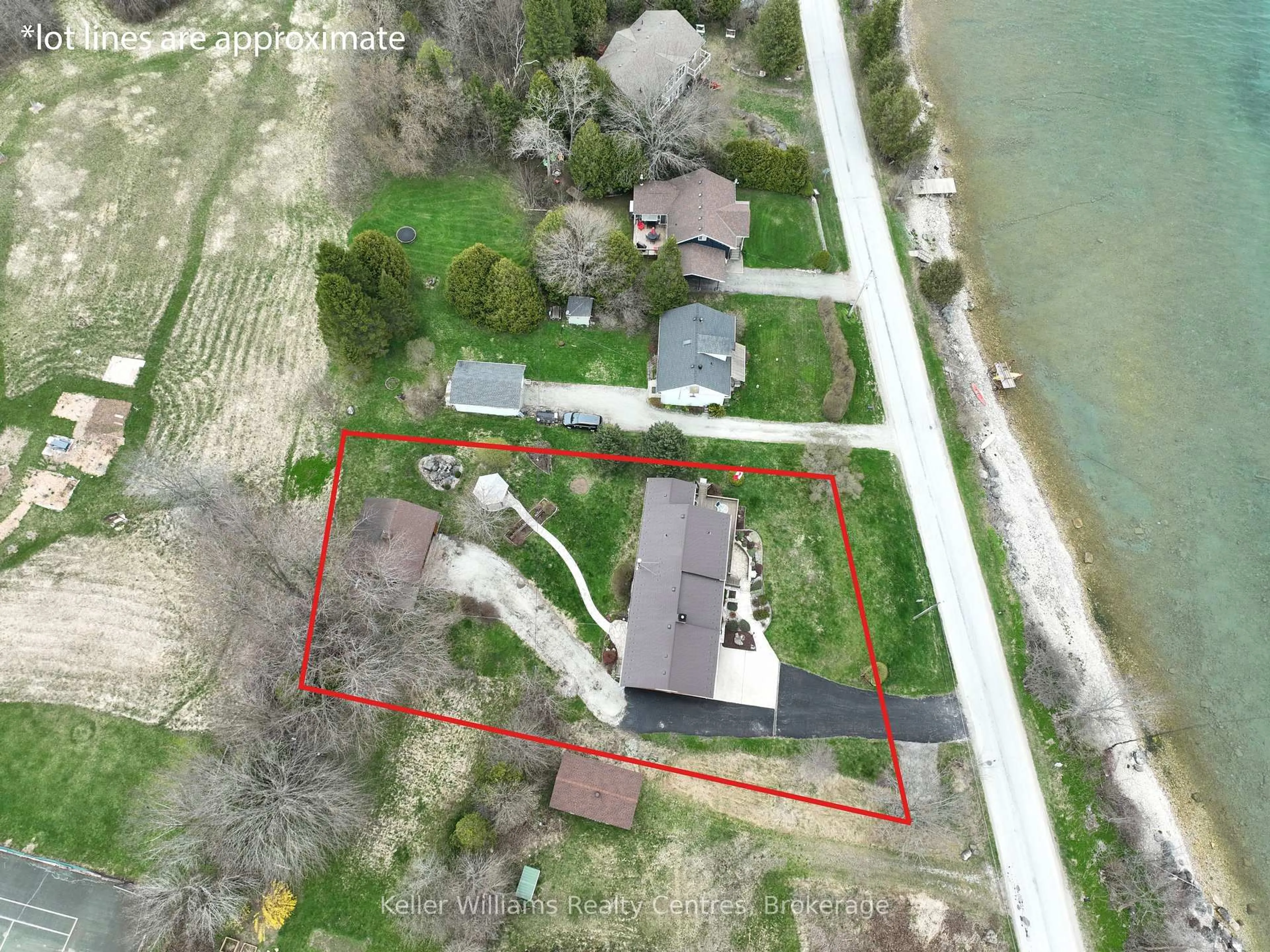 A pic from outside/outdoor area/front of a property/back of a property/a pic from drone, water/lake/river/ocean view for 11 Mallory Beach Rd, South Bruce Peninsula Ontario N0H 2T0