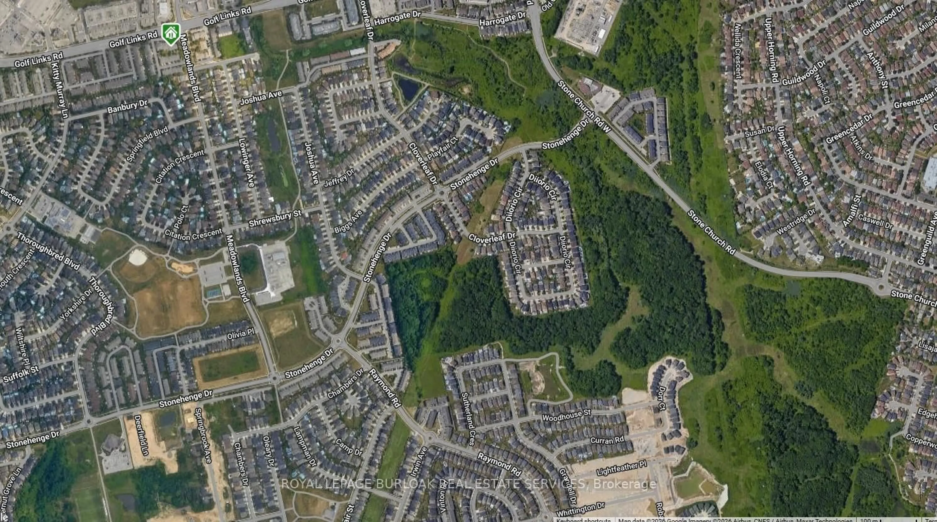 Picture of a map for 20 Meadowlands Blvd #26, Hamilton Ontario L9K 1J5