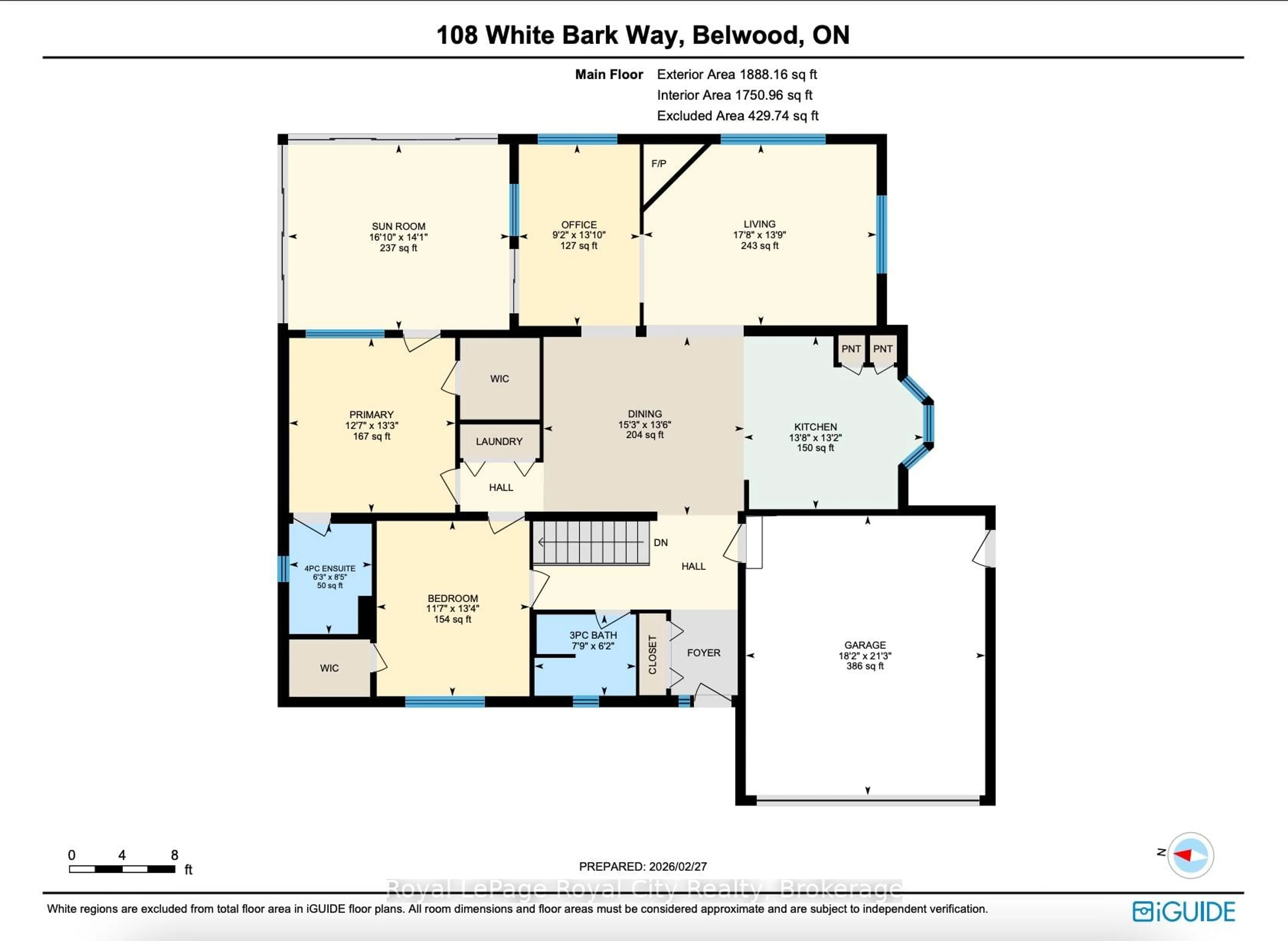 Floor plan for 108 White Bark Way, Centre Wellington Ontario N0B 1J0