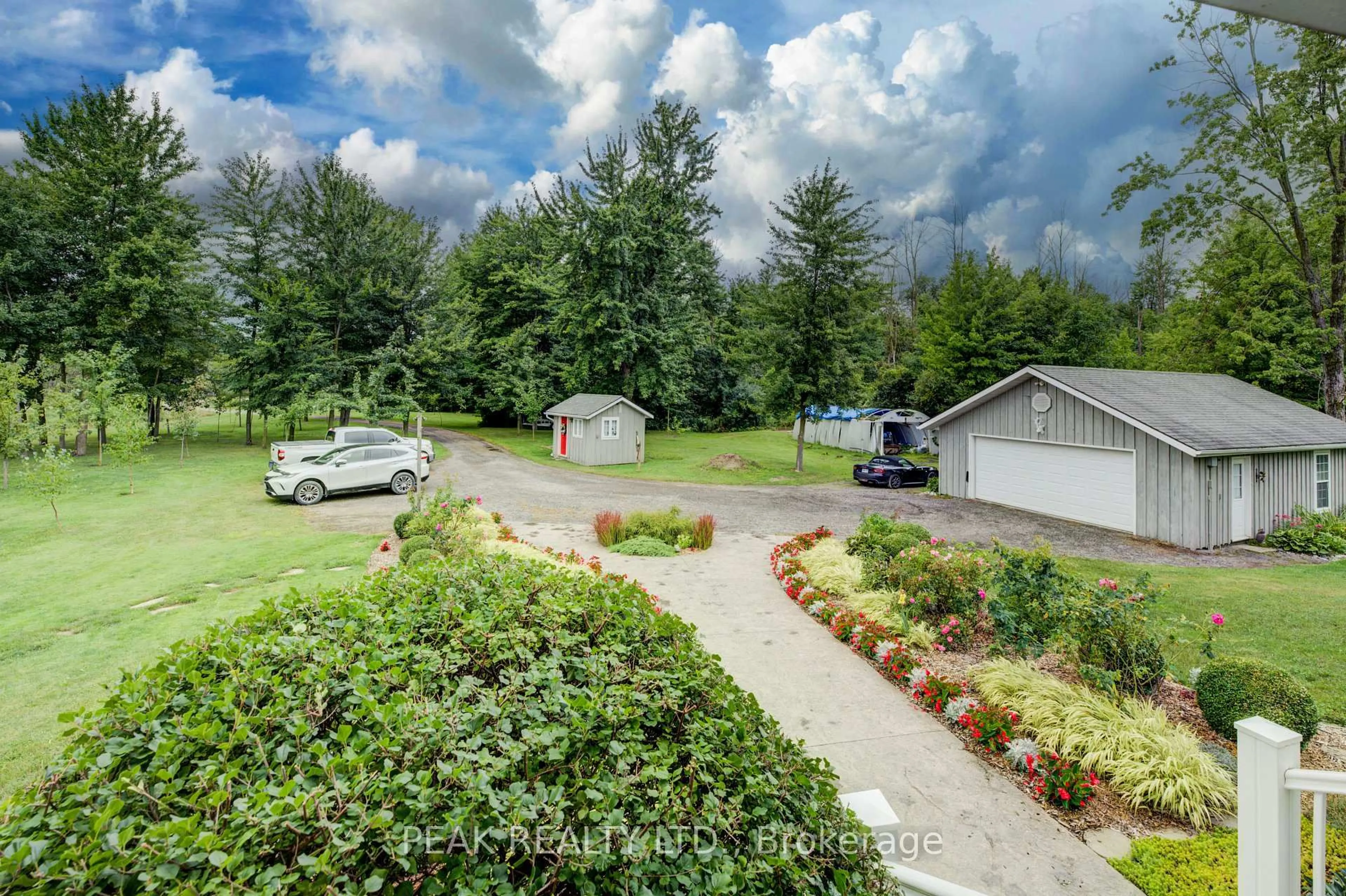 A pic from outside/outdoor area/front of a property/back of a property/a pic from drone, unknown for 2698 47 Line, Perth East Ontario N0K 1J0