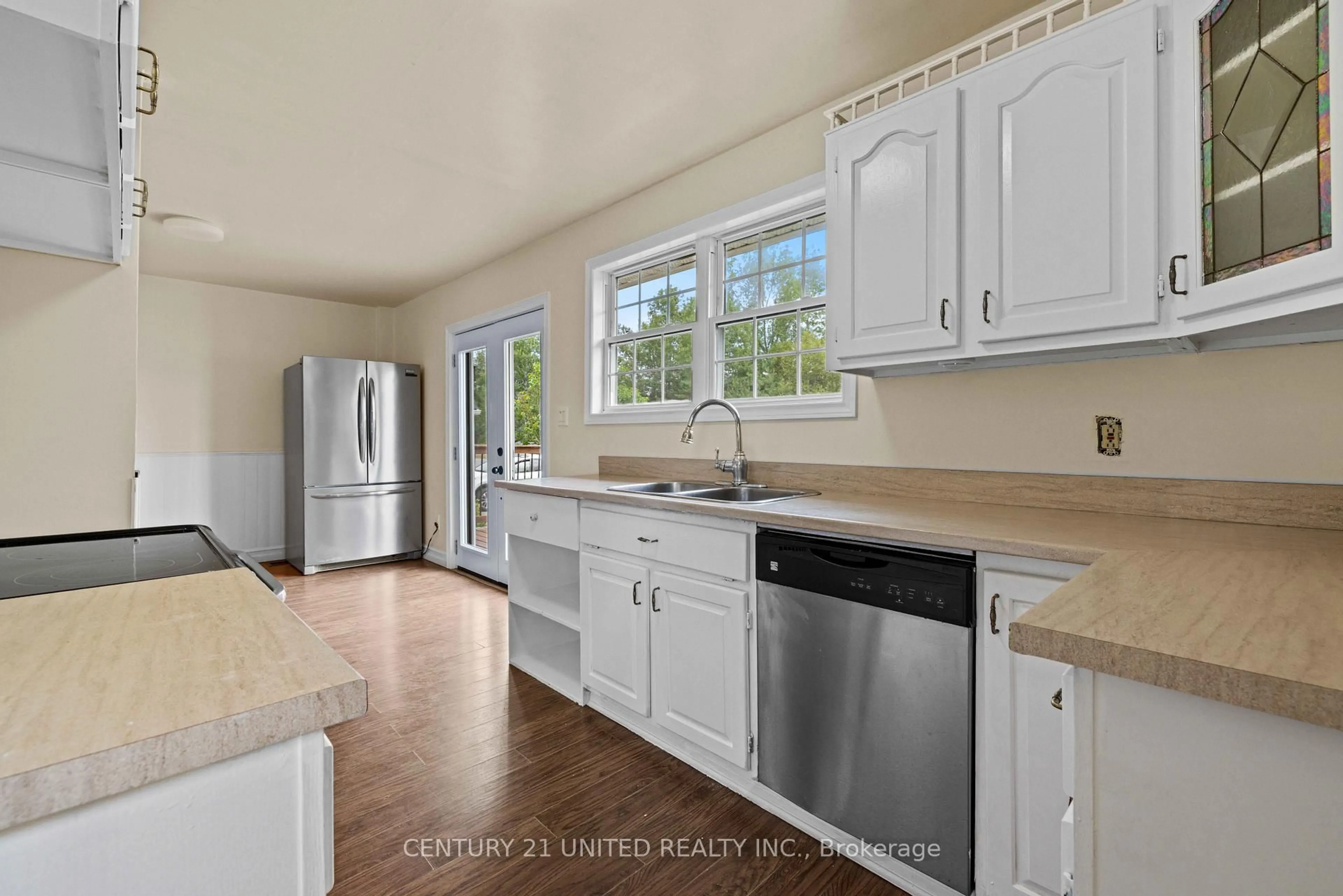 Open concept kitchen, ceramic/tile floor for 60 Hemlock St, Highlands East Ontario K0L 1M0