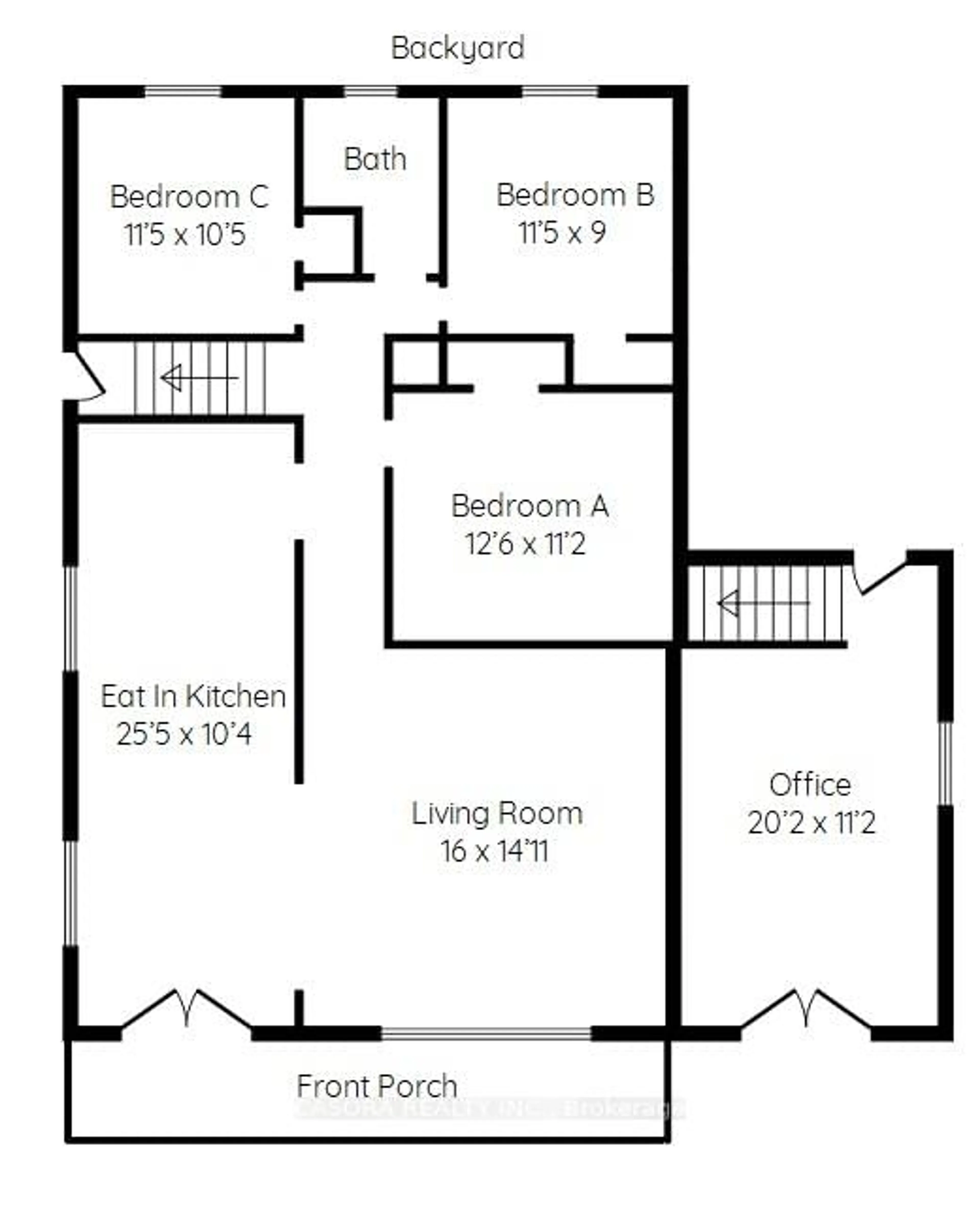 Floor plan for 682 Mohawk Rd, Hamilton Ontario L9C 1X8