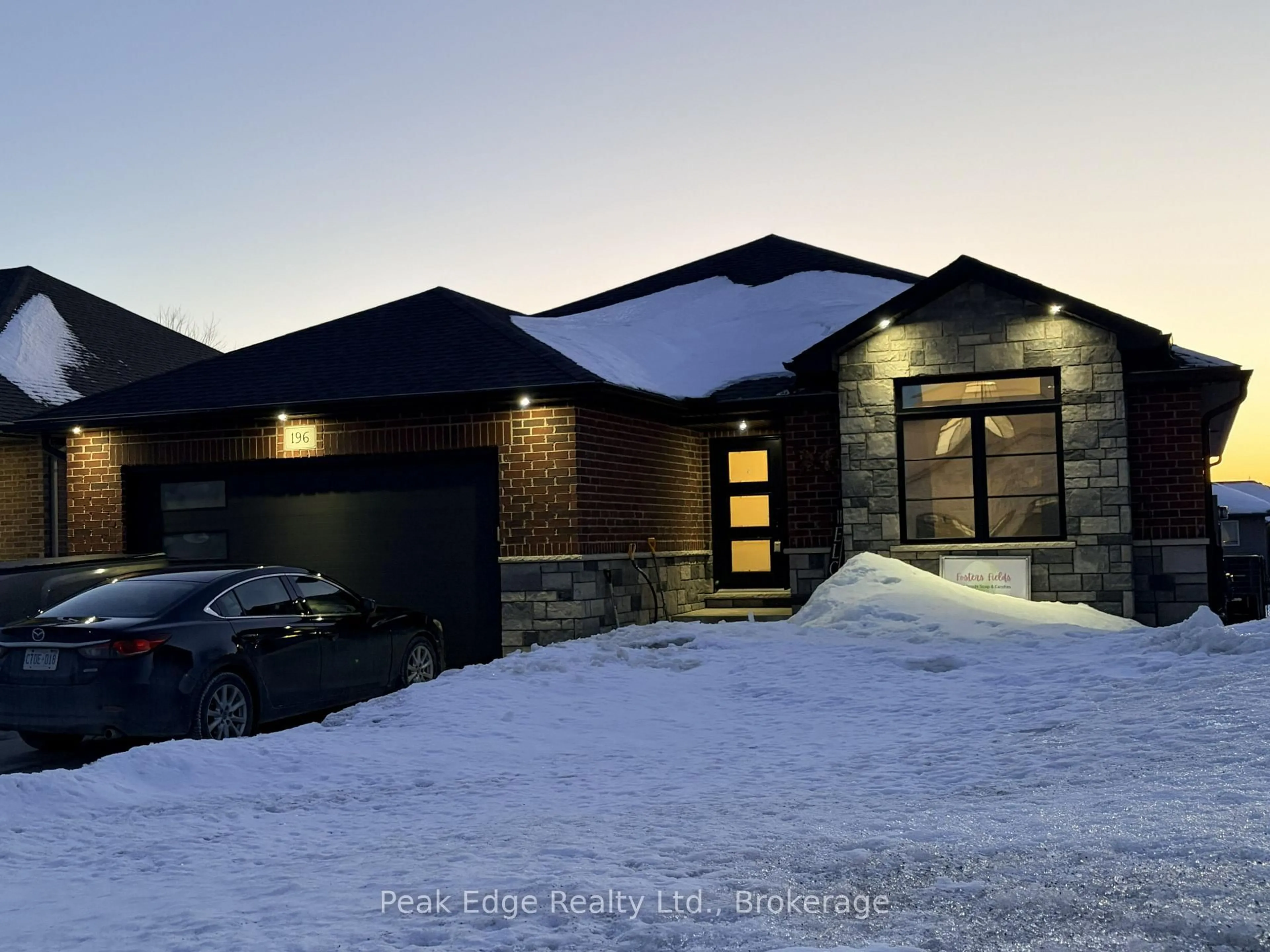 Home with brick exterior material, street for 196 17th Avenue A Ave, Hanover Ontario N4N 0B5