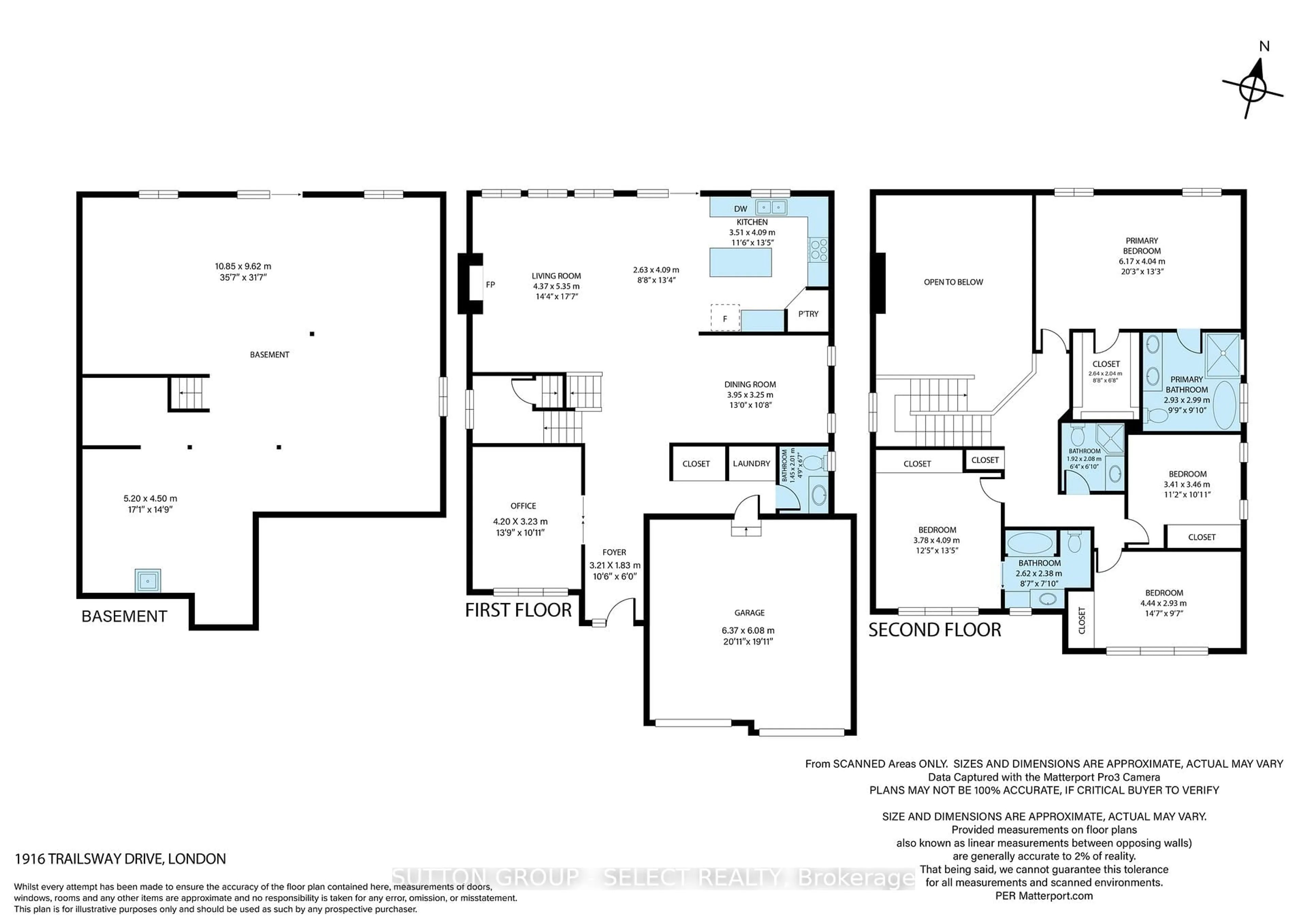 Floor plan for 1916 Trailsway Dr, London South Ontario N6K 0K7