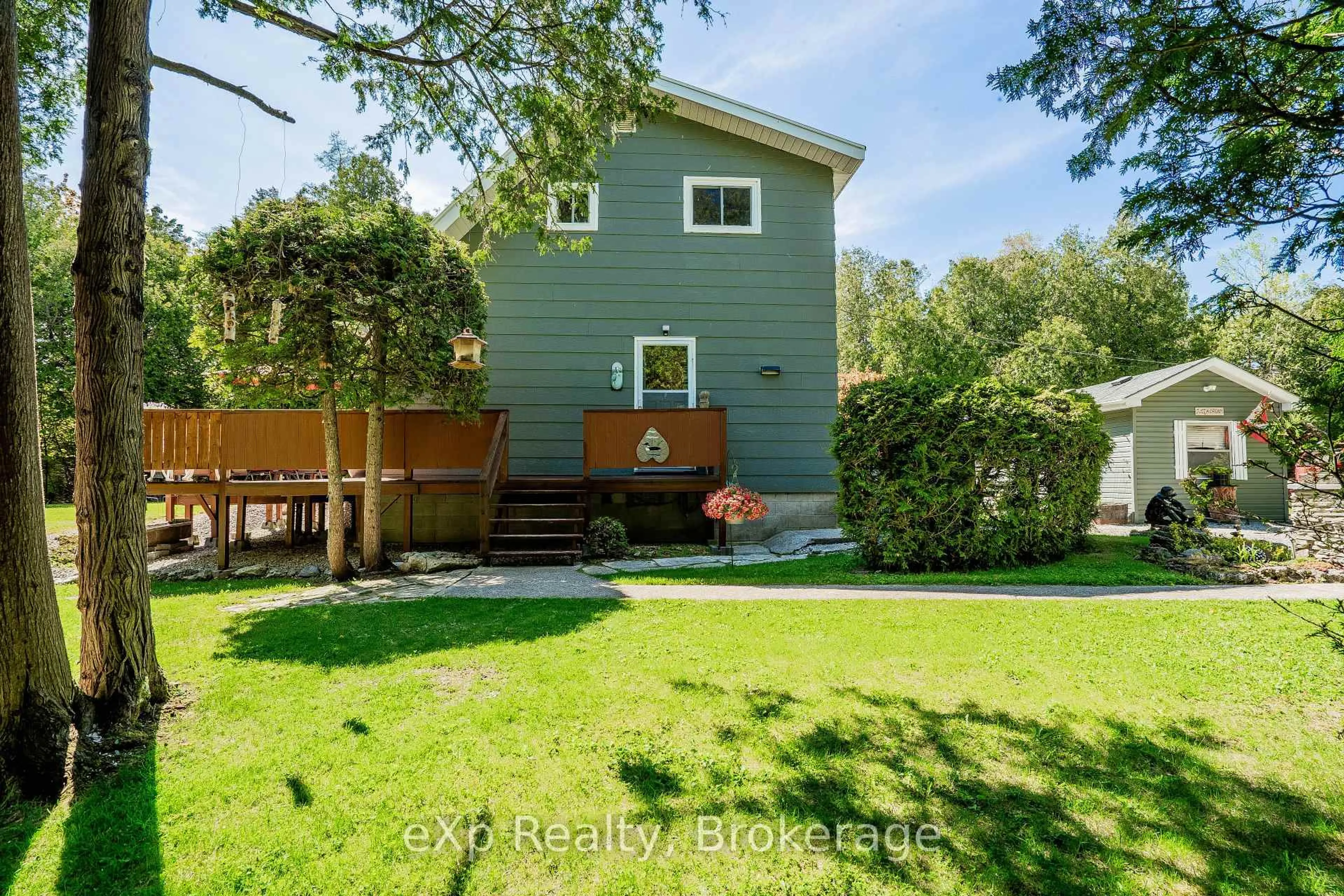 A pic from outside/outdoor area/front of a property/back of a property/a pic from drone, water/lake/river/ocean view for 245 Whiskey Harbour Rd, Northern Bruce Peninsula Ontario N0H 2T0